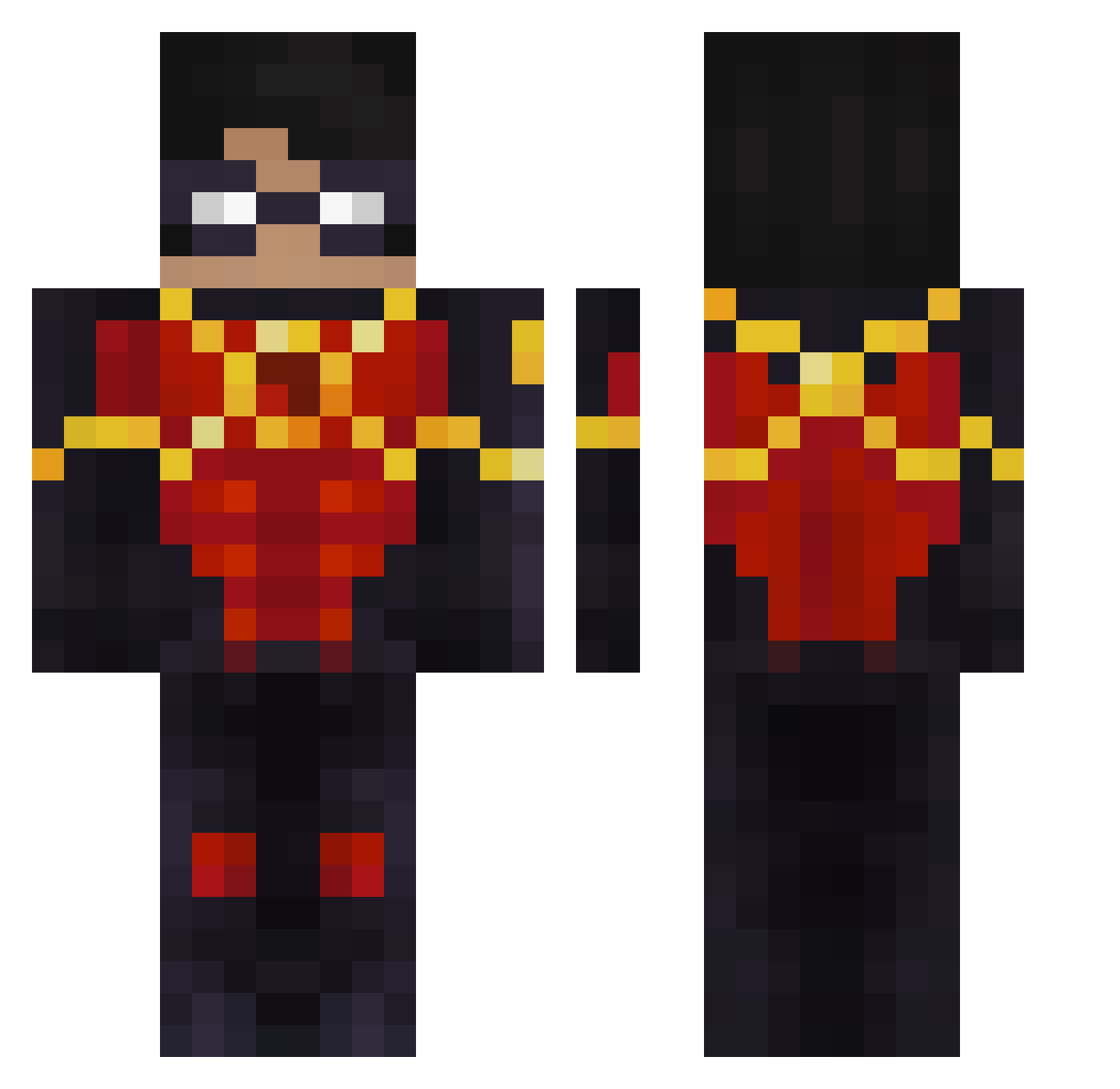 Ihchiou Minecraft skin, front and back view