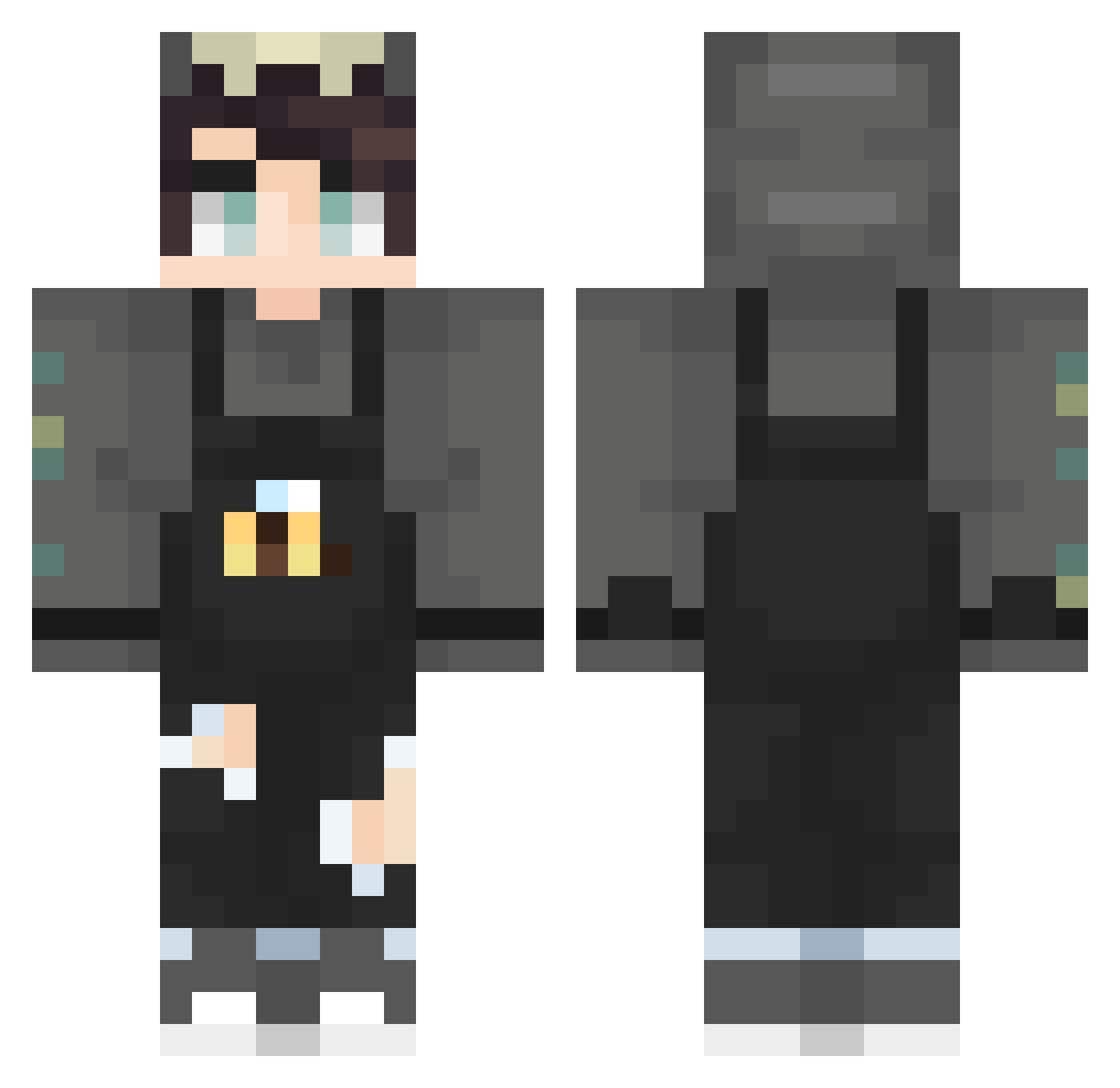 SVeZz78 Minecraft skin, front and back view