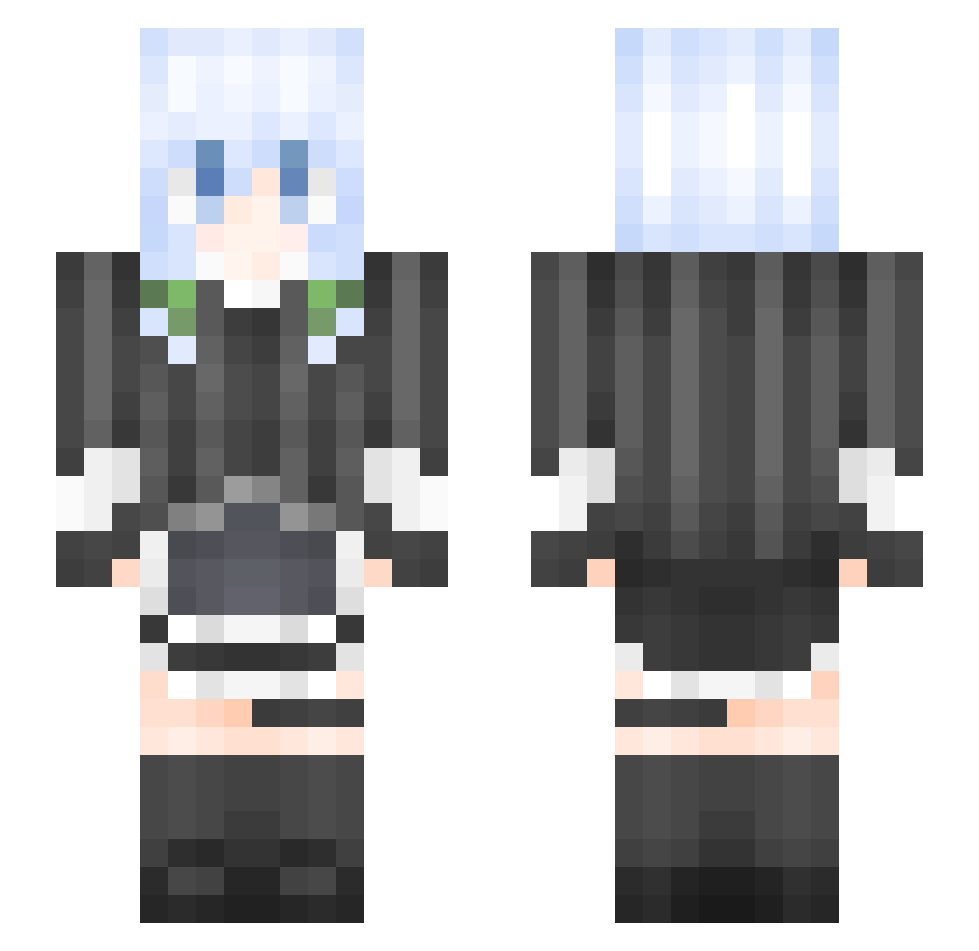 Cierra_rie Minecraft skin, front and back view