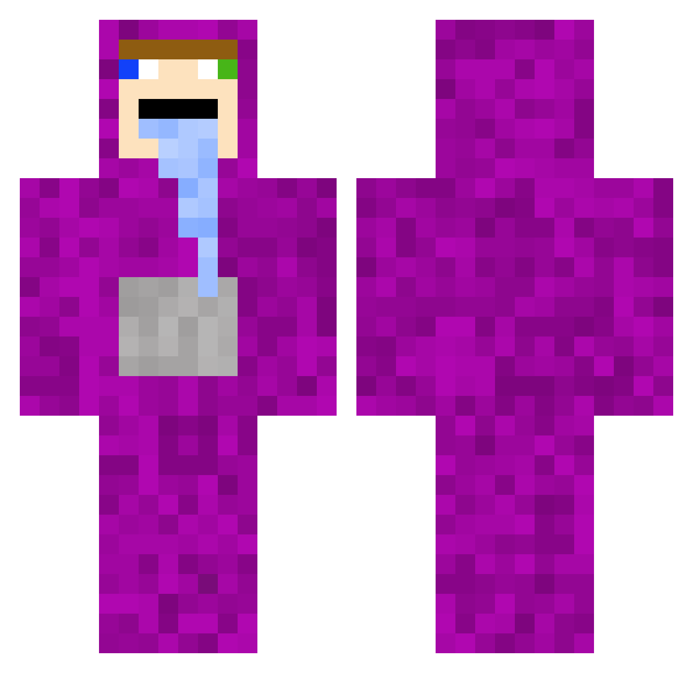 Libby009 Minecraft skin, front and back view
