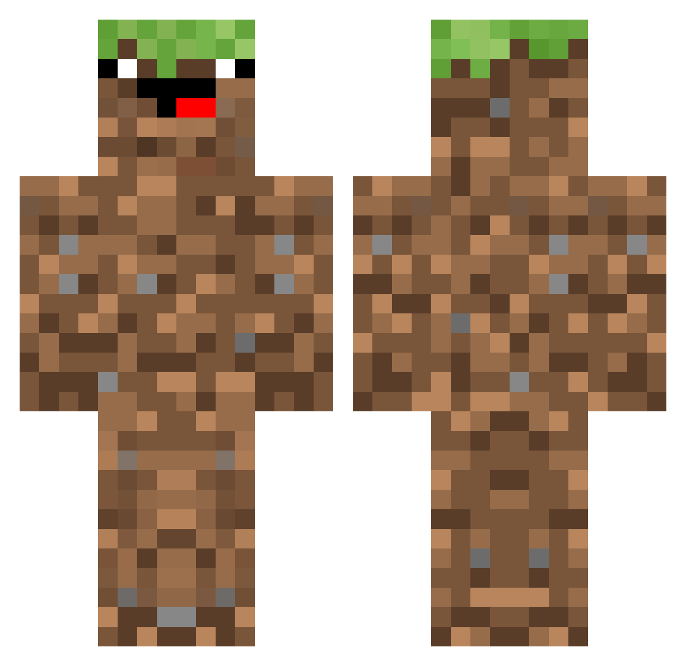 meatloafthe27 Minecraft skin, front and back view