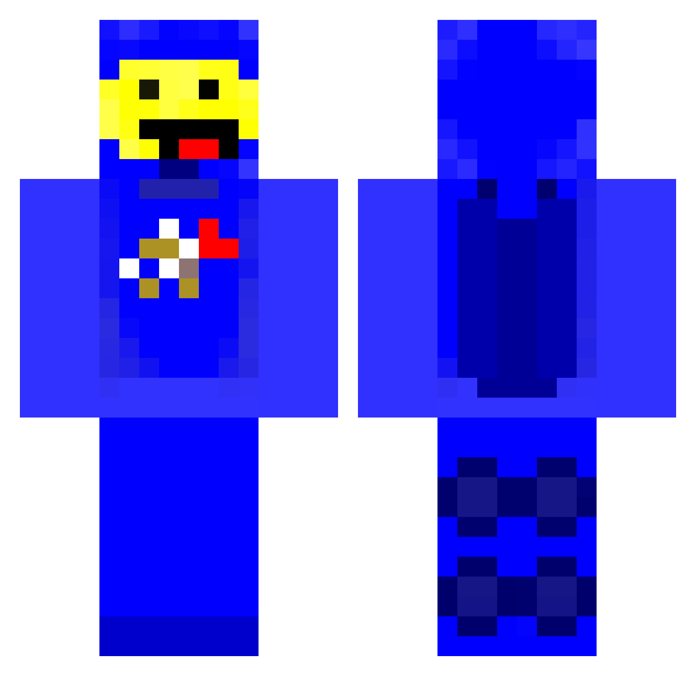 TomateVereuse Minecraft skin, front and back view
