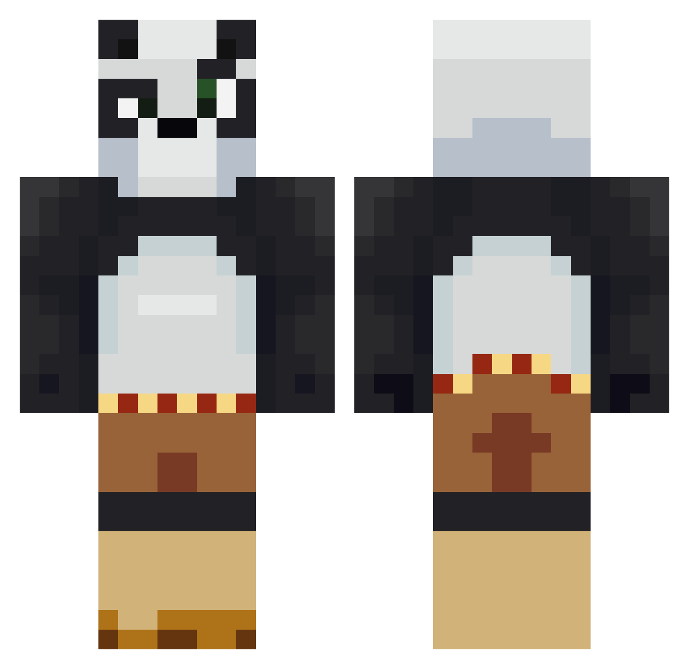 SureSkydiver672 Minecraft skin, front and back view