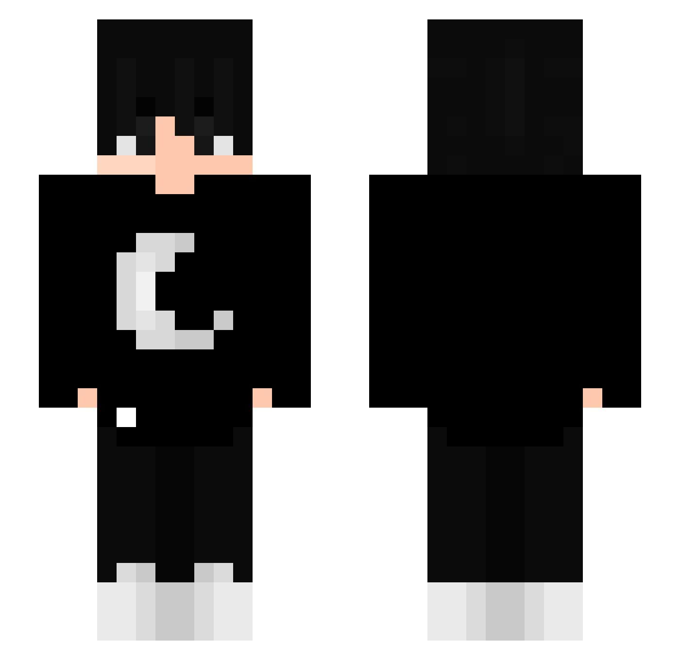 420kosiara Minecraft skin, front and back view