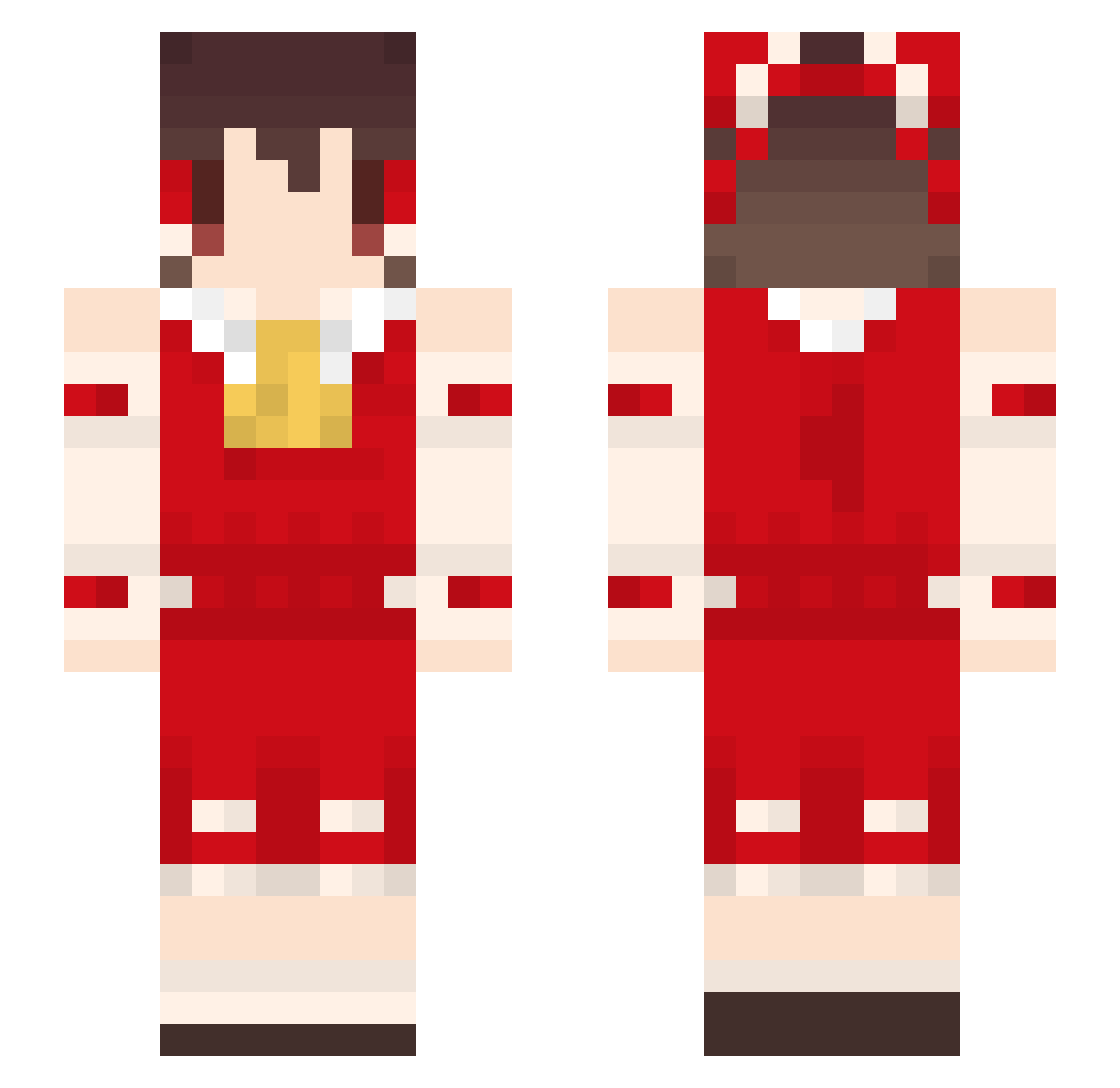 inusan18 Minecraft skin, front and back view