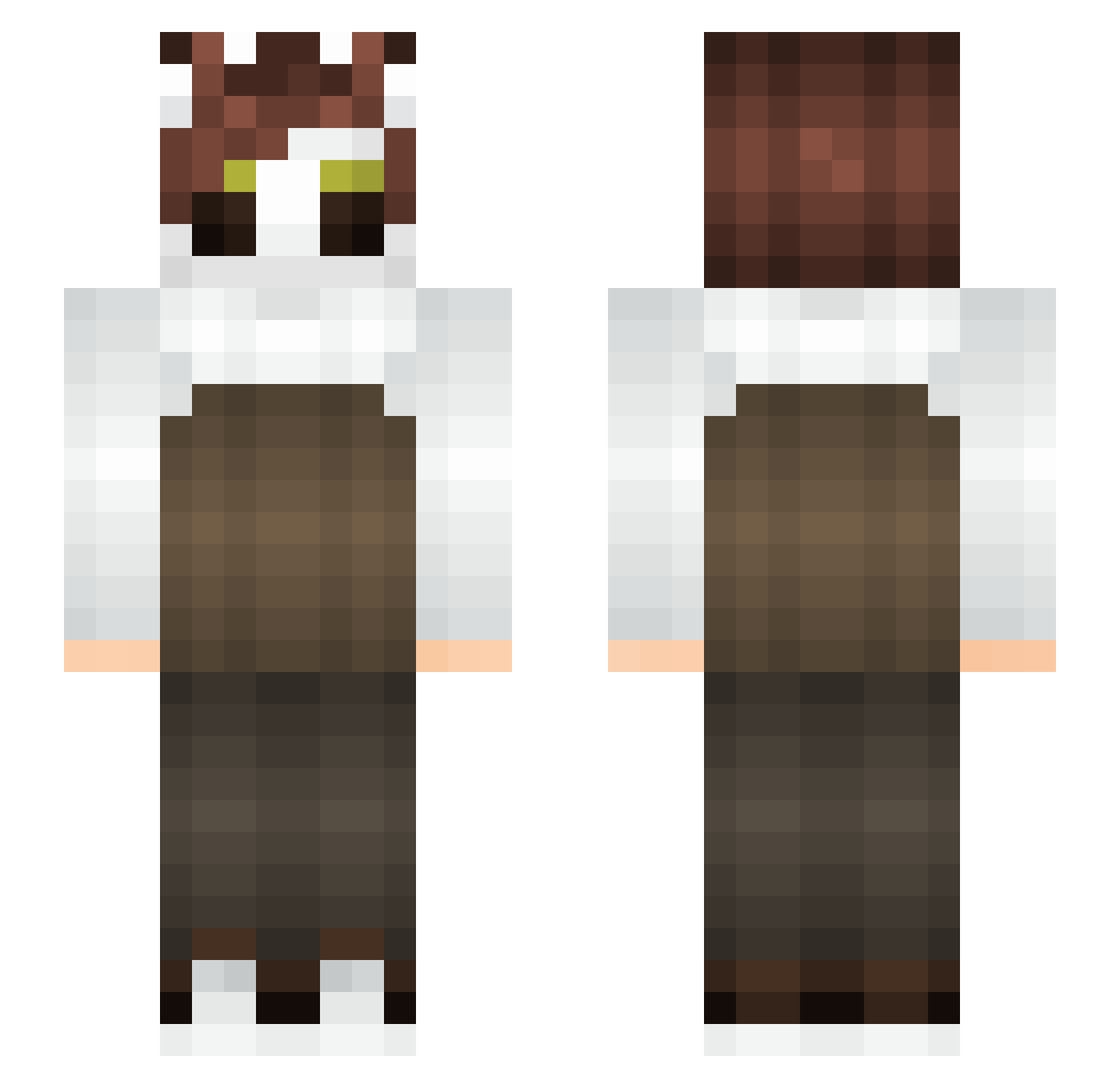 Rock_Connoisseur Minecraft skin, front and back view