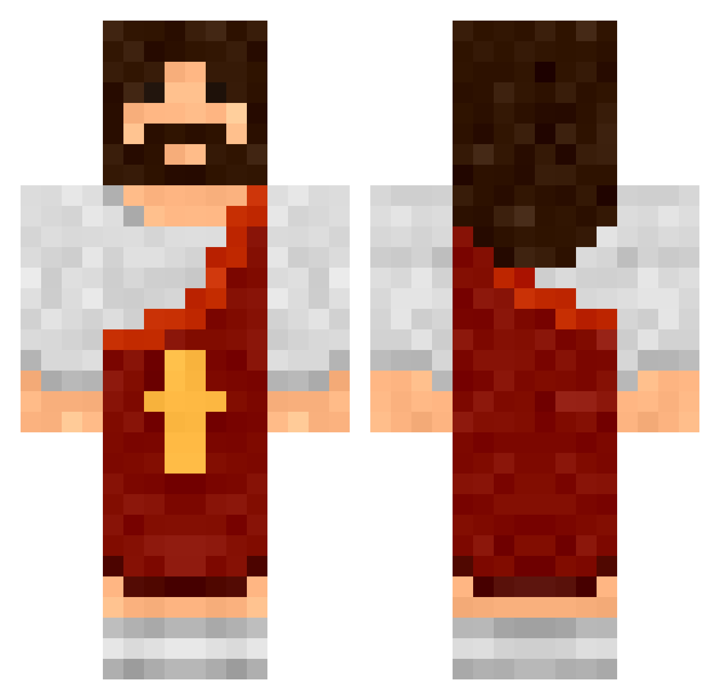 EarnedCactus584 Minecraft skin, front and back view