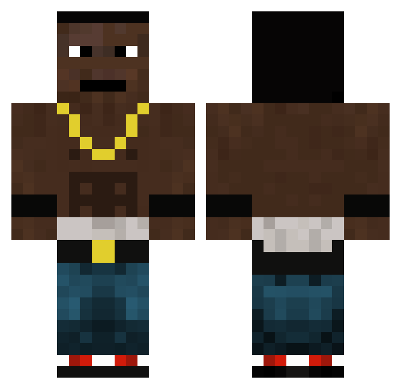 gamergirl169 Minecraft skin, front and back view