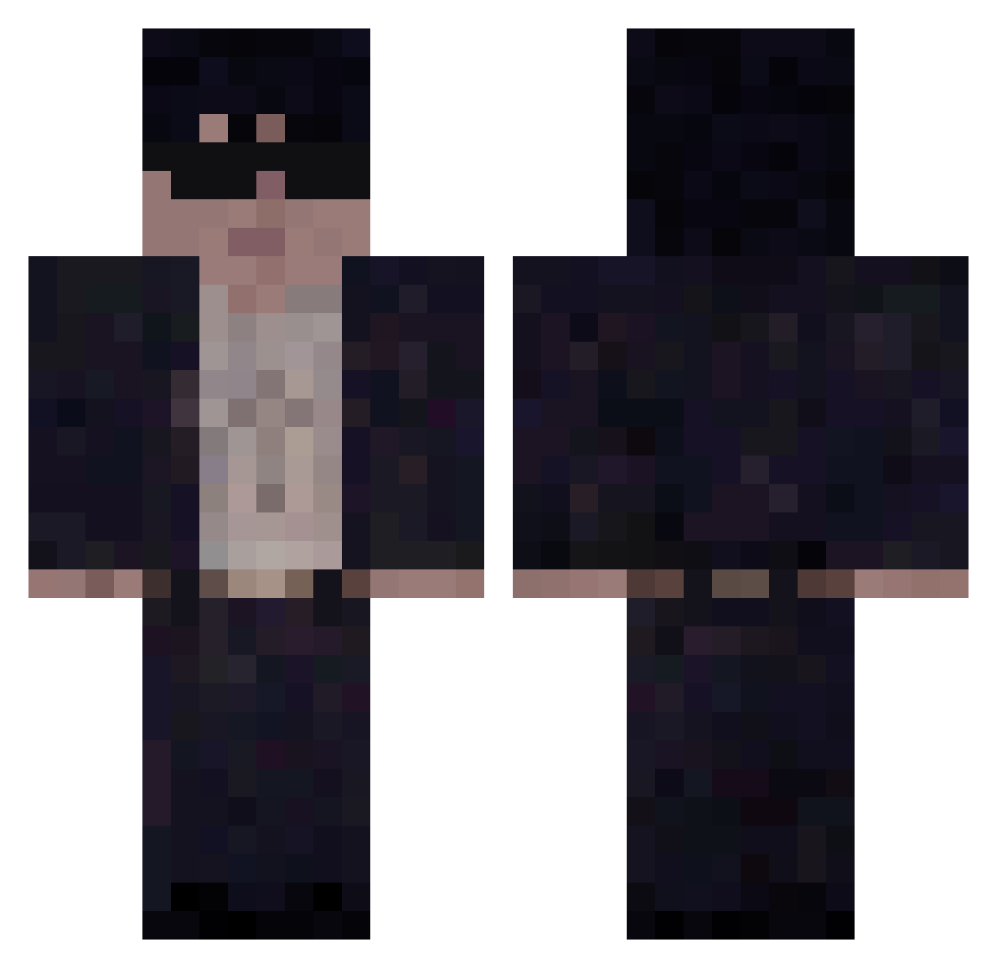 _trinityy Minecraft skin, front and back view