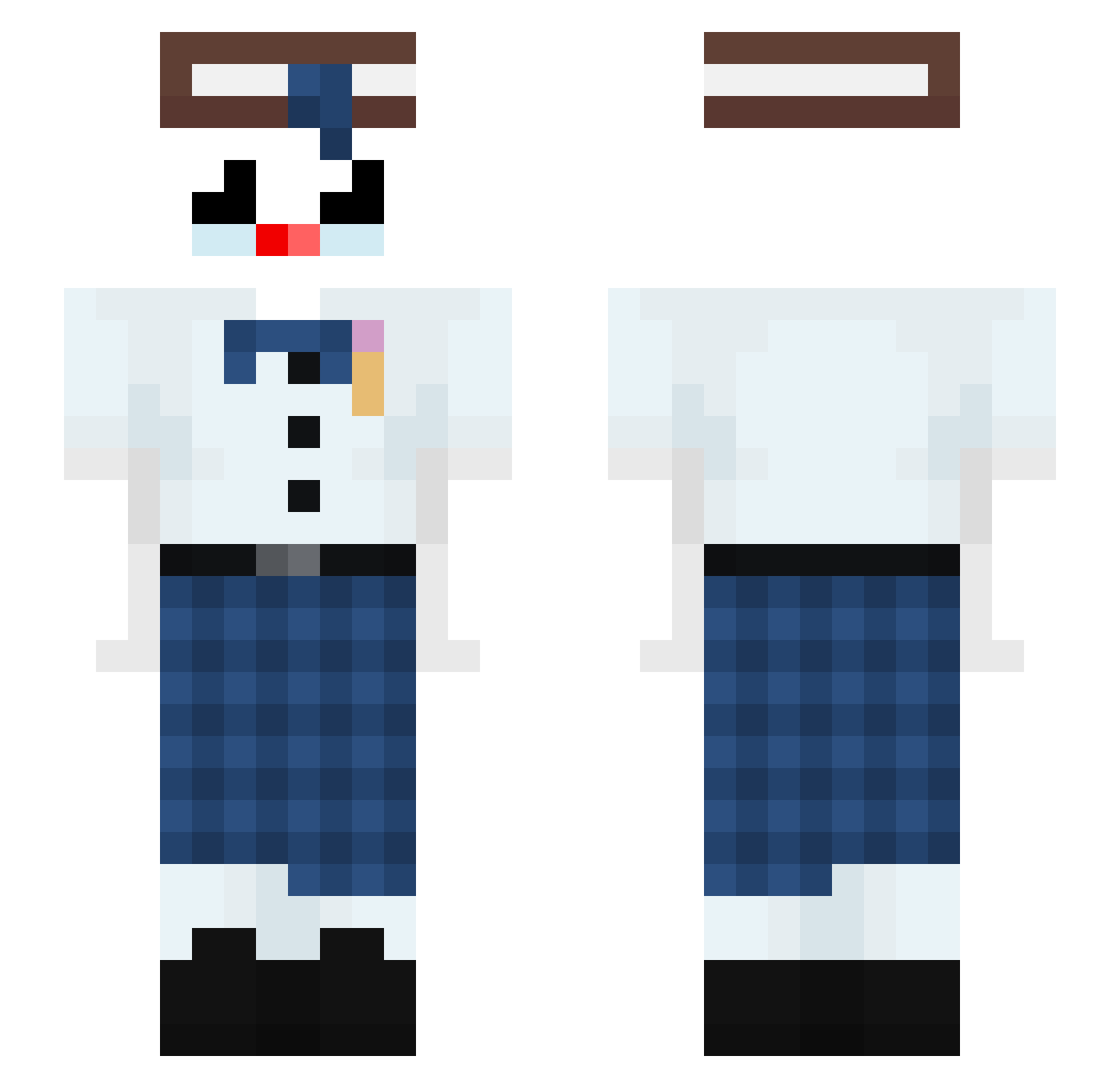 _Futzz Minecraft skin, front and back view