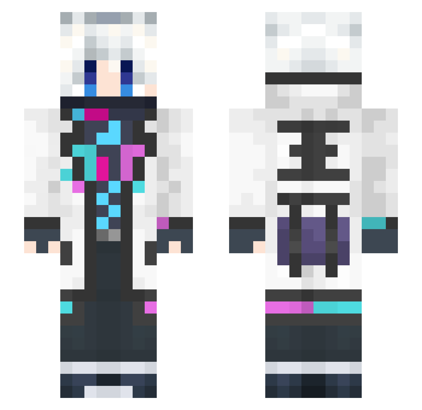 codaisgone Minecraft skin, front and back view
