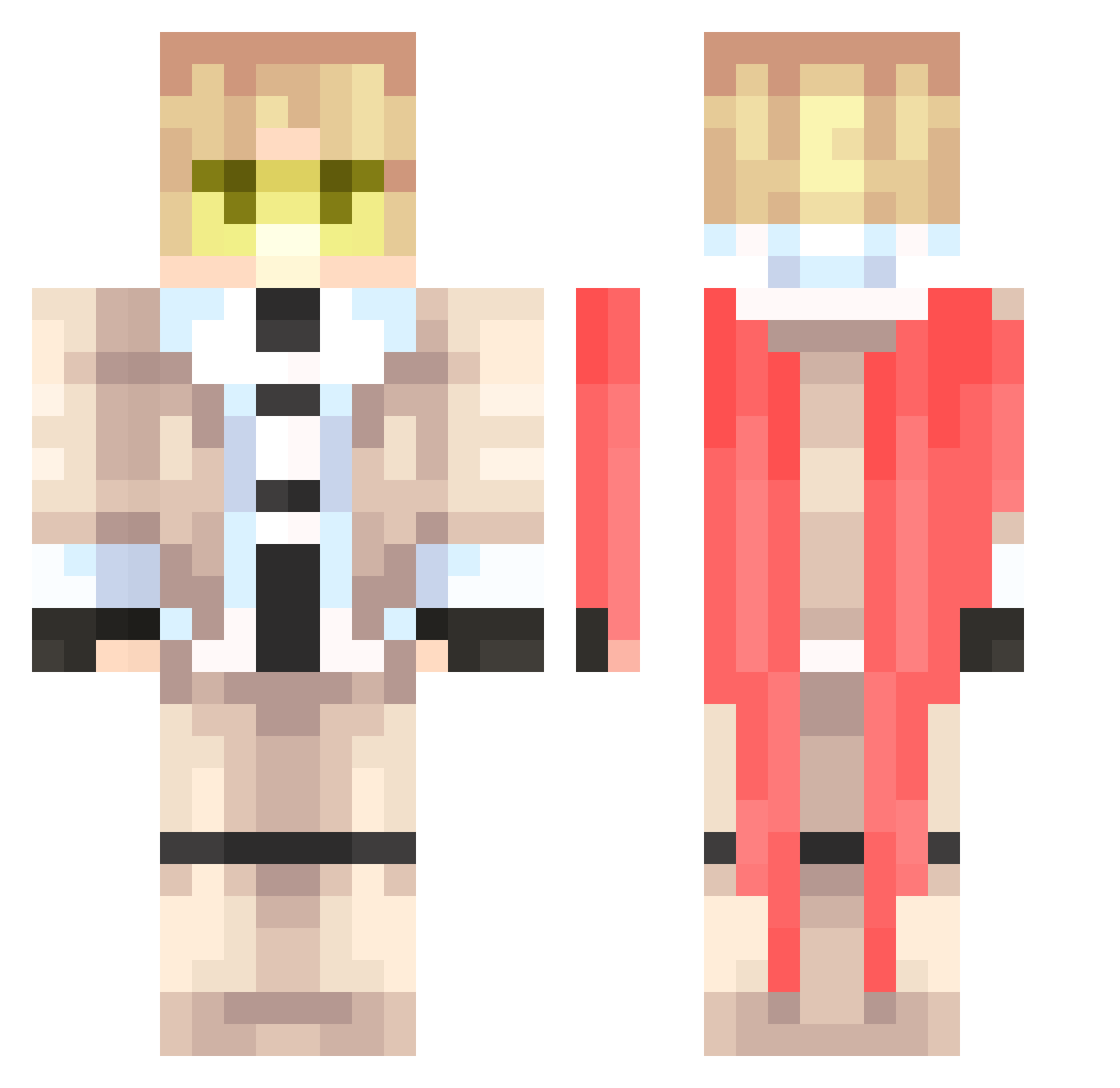 OnibakuFR Minecraft skin, front and back view