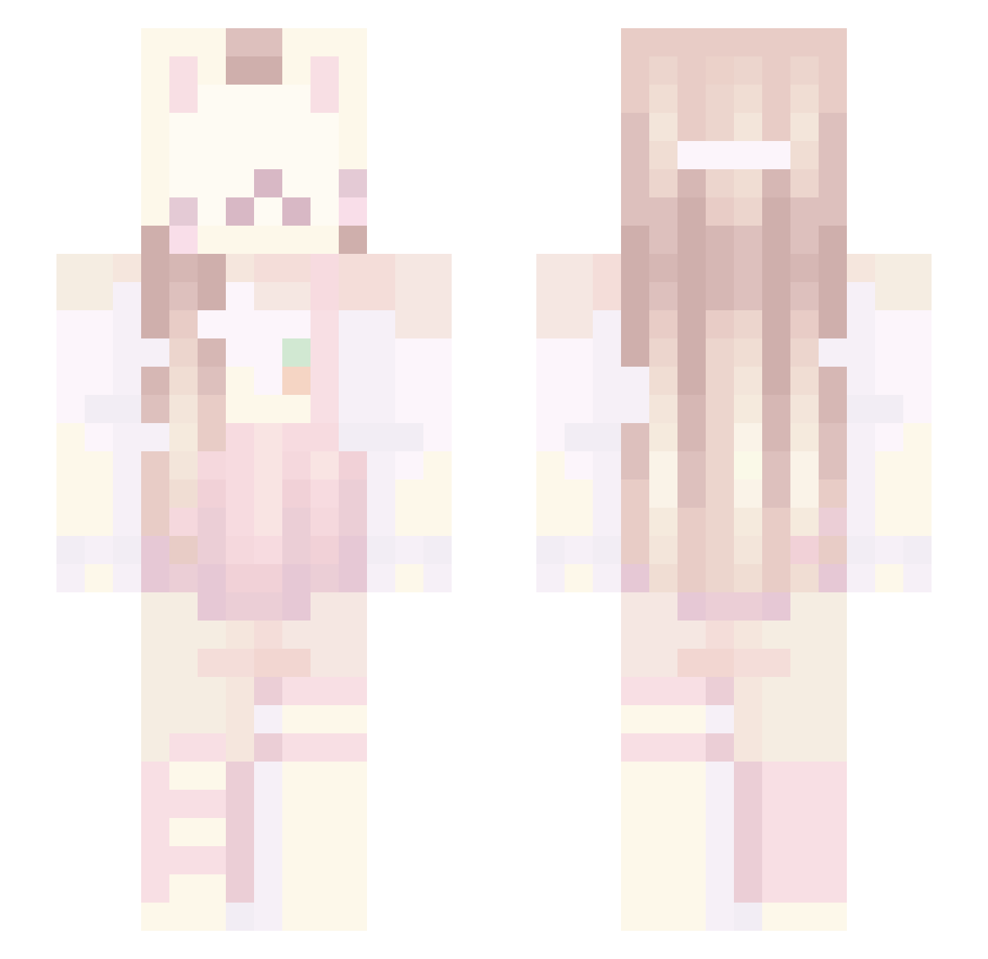 strawberri_creme Minecraft skin, front and back view
