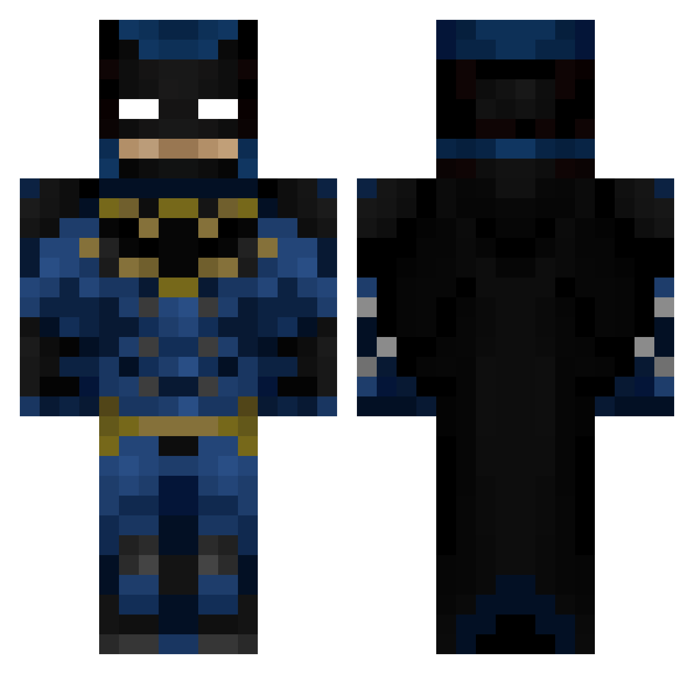 OddBallCrafting Minecraft skin, front and back view