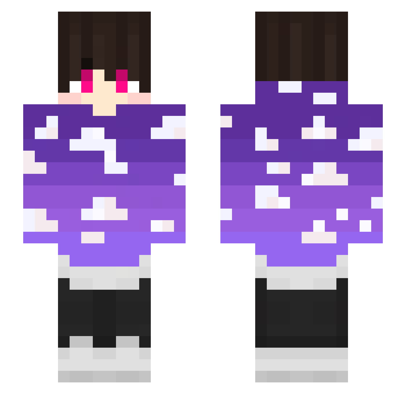 kaduvenus Minecraft skin, front and back view