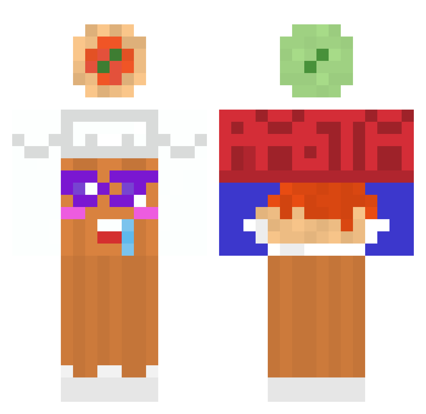 Pa_sta_0202 Minecraft skin, front and back view