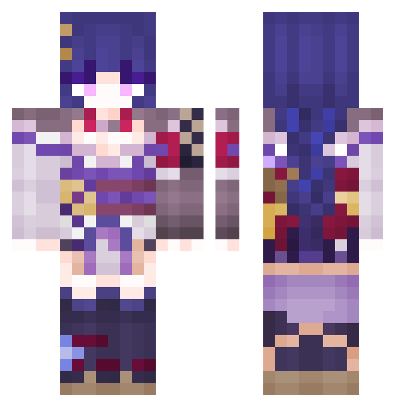 coio_ Minecraft skin, front and back view