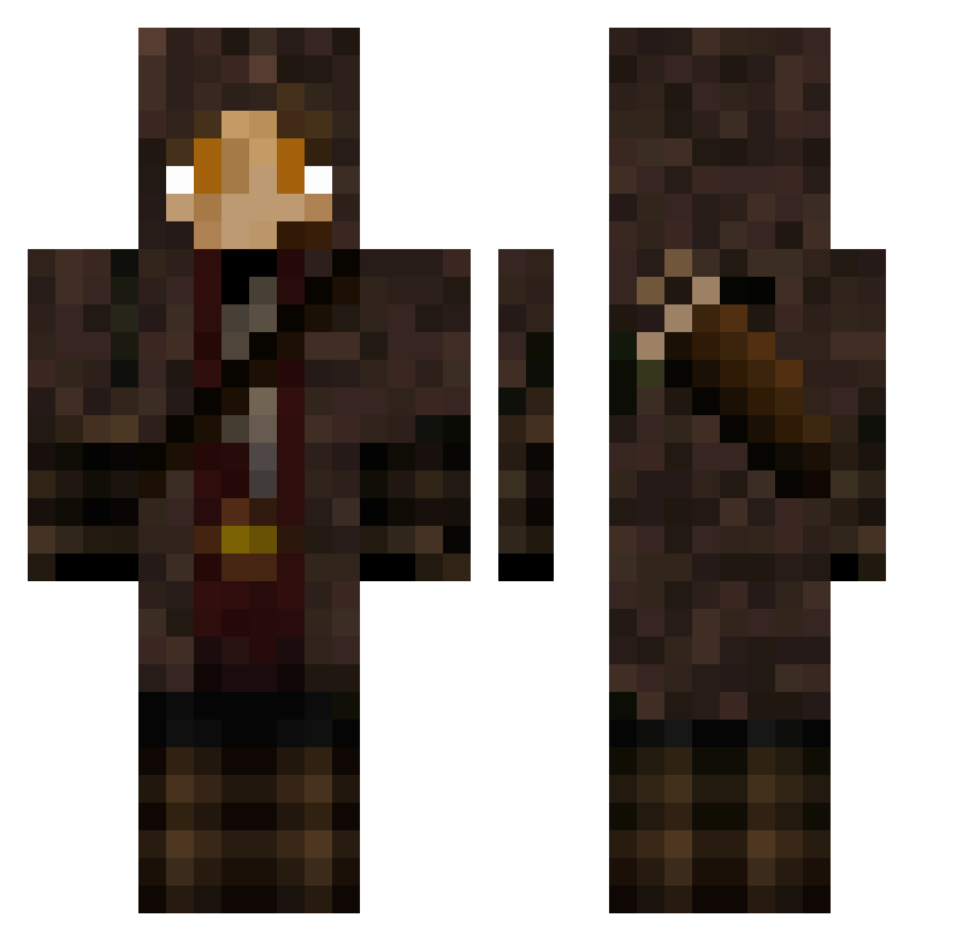SkoomaDealer1024 Minecraft skin, front and back view