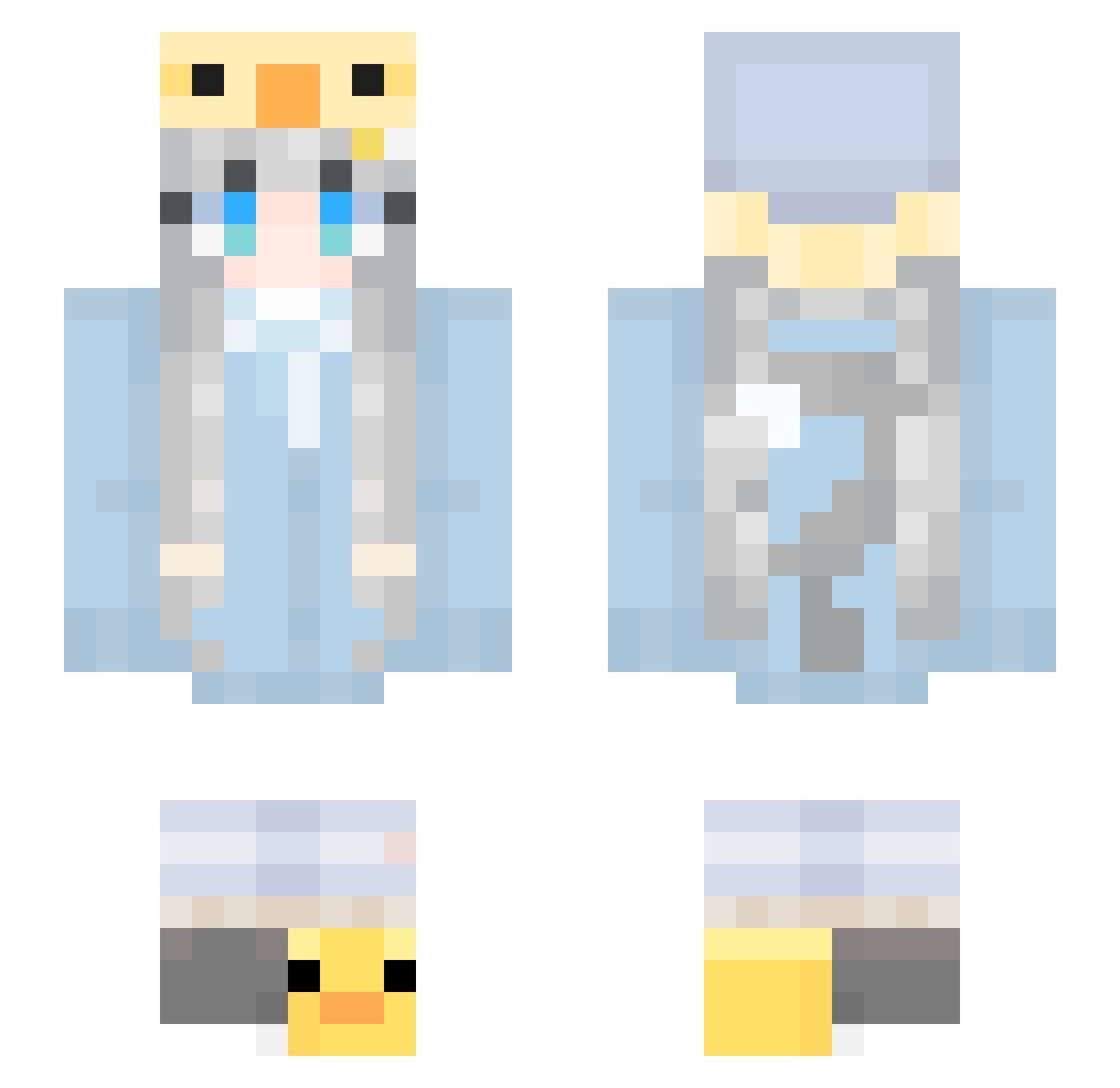 sabineko_427 Minecraft skin, front and back view