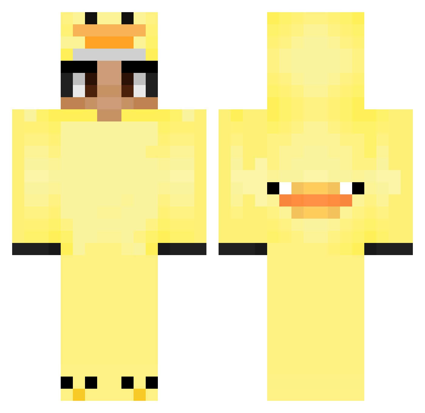 JanekGamerTPG09 Minecraft skin, front and back view