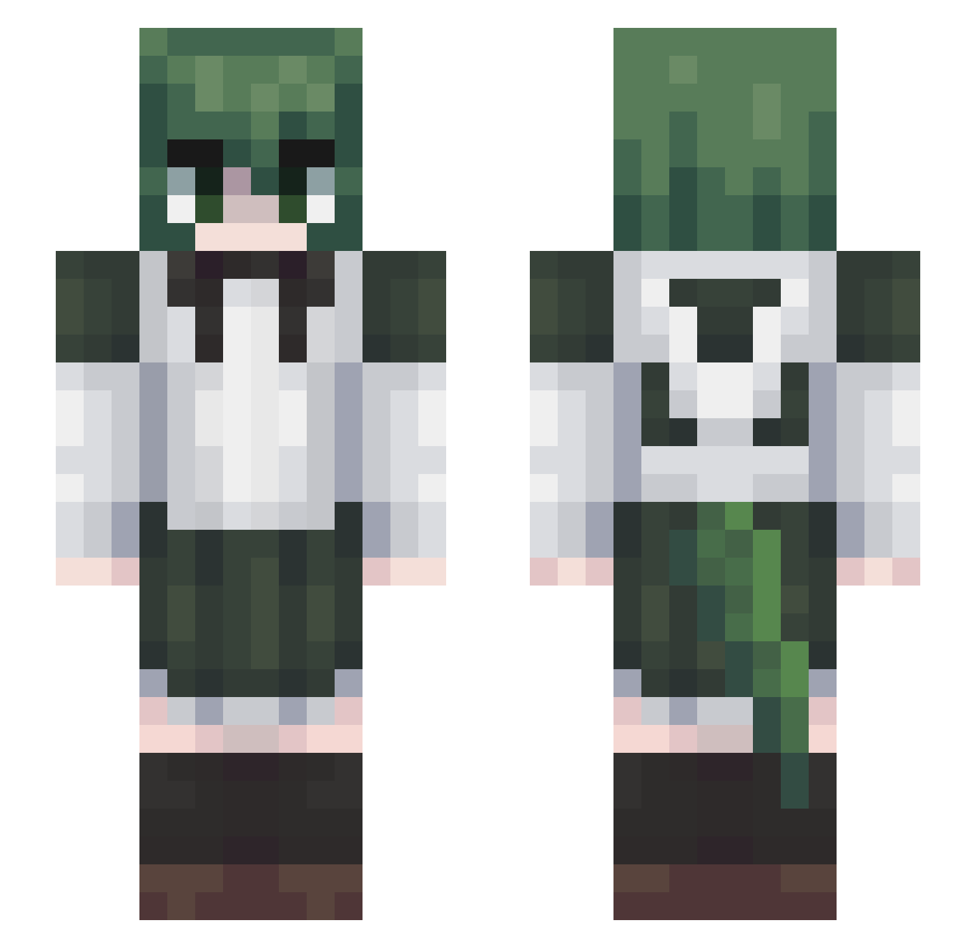 WindowsXP_HUN Minecraft skin, front and back view