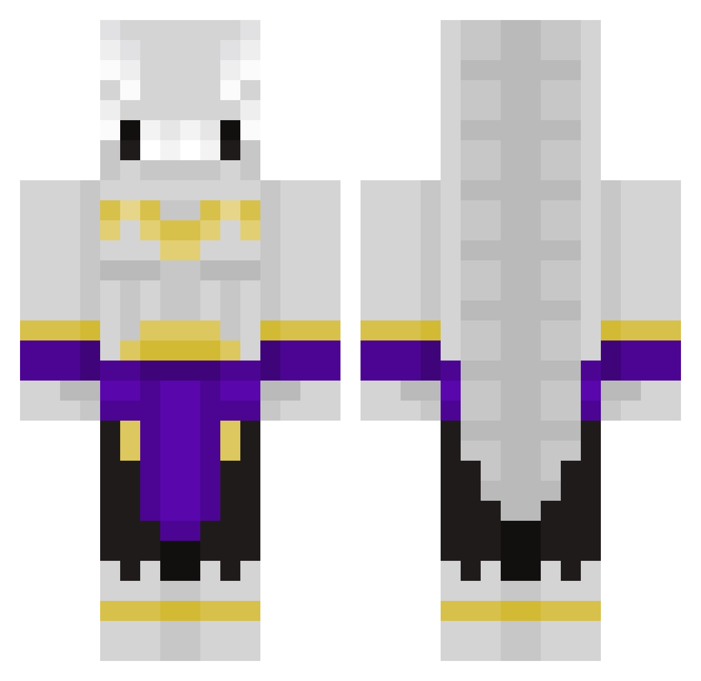 Ojscov Minecraft skin, front and back view