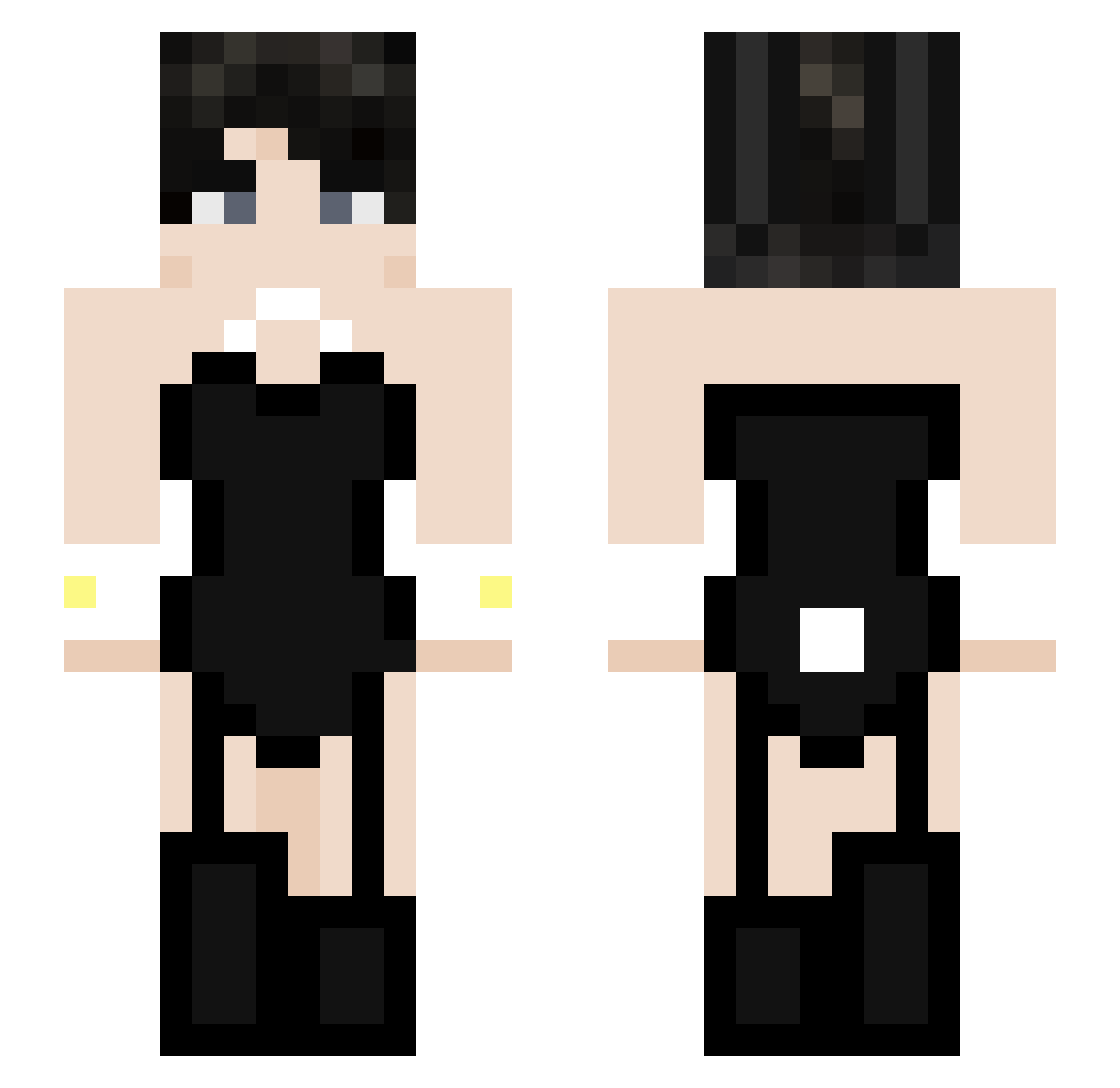 Domgetsu Minecraft skin, front and back view