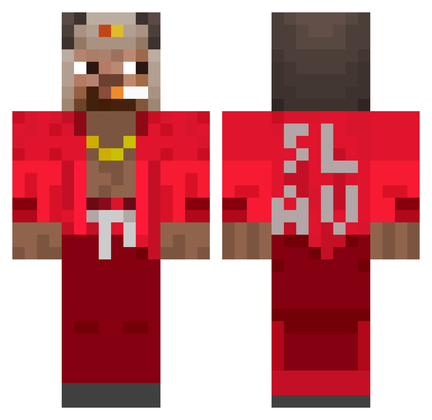 Anipa_Rus0 Minecraft skin, front and back view