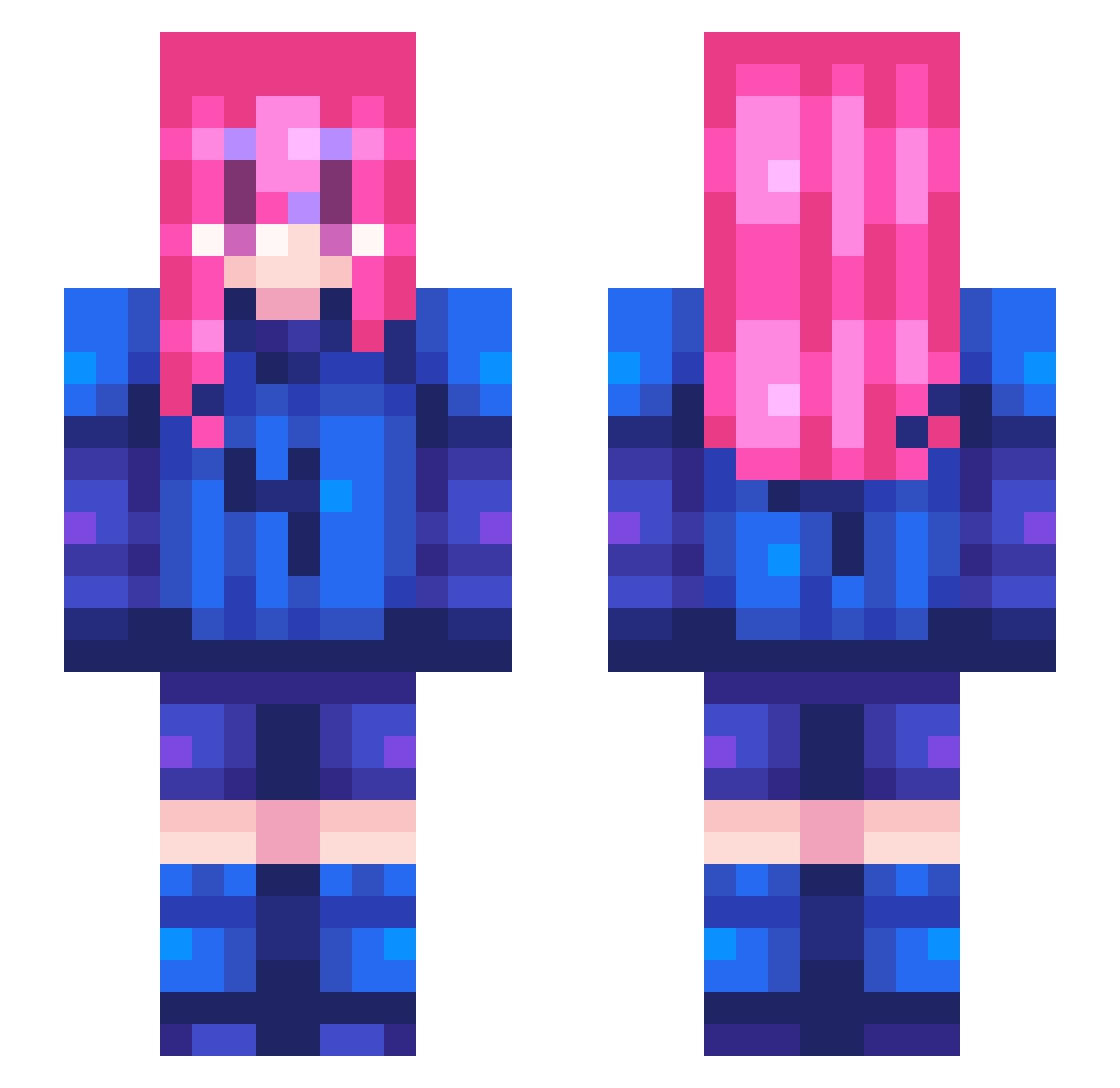 madyxzz Minecraft skin, front and back view