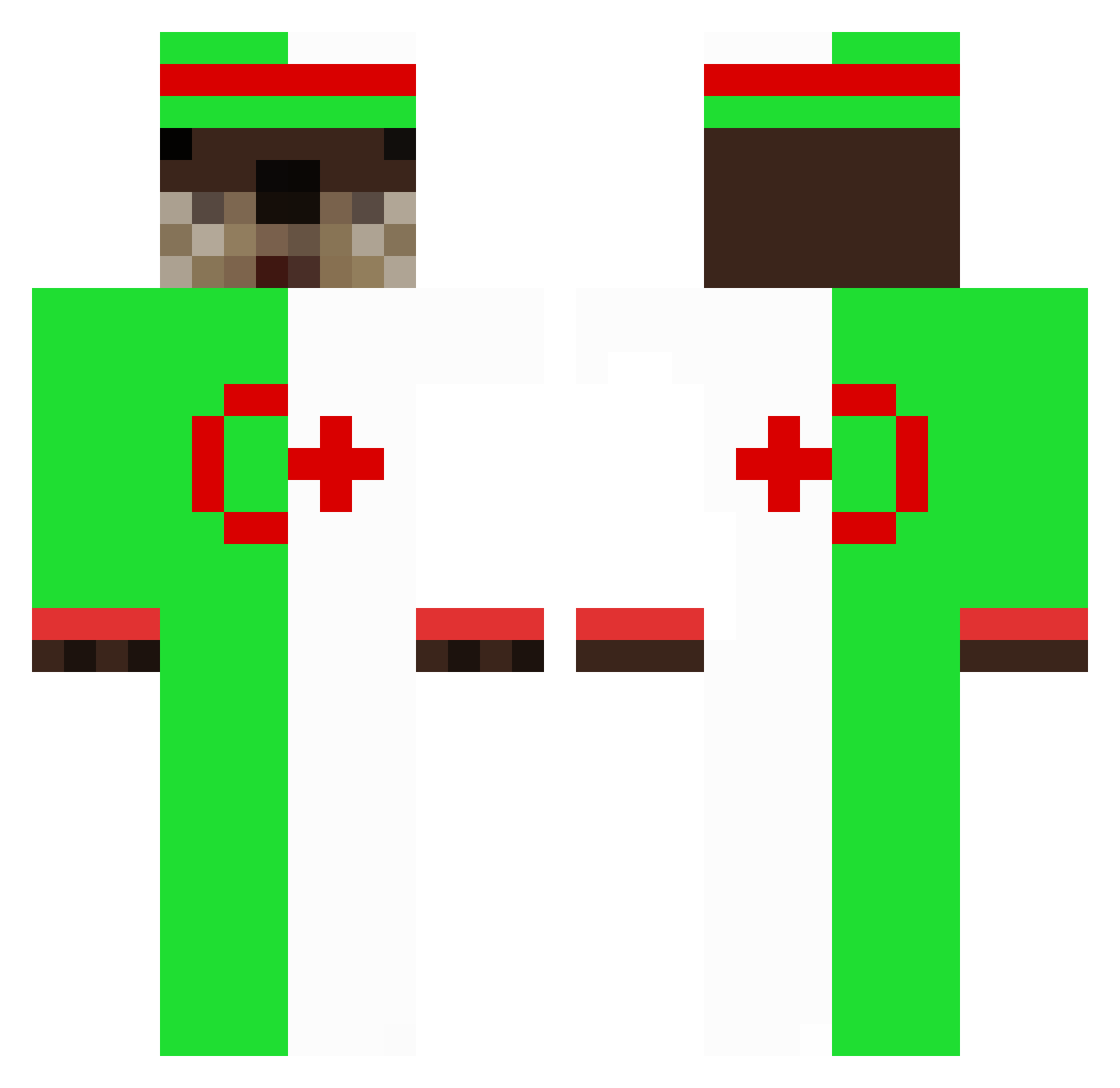 Sohaaaiib Minecraft skin, front and back view