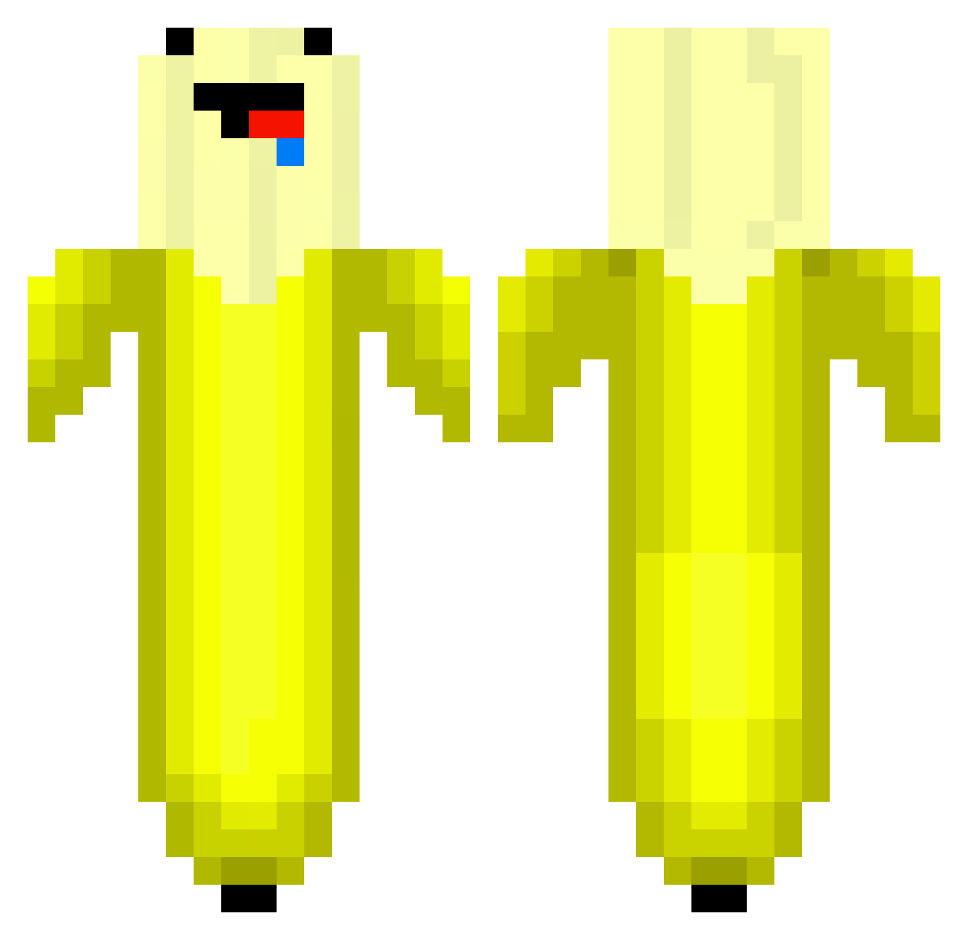 Imm0rtal_Monster Minecraft skin, front and back view