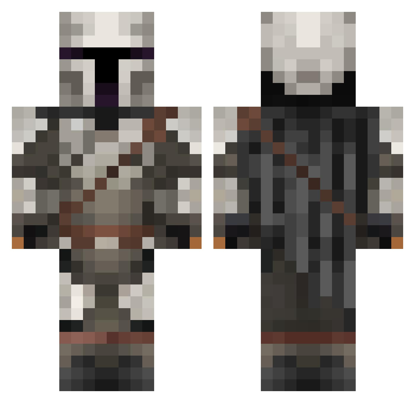 sashka2008kek Minecraft skin, front and back view