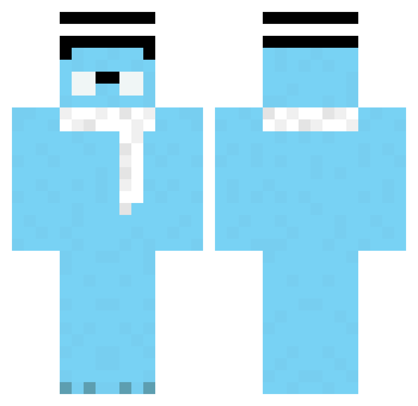 maciukTOkoks12 Minecraft skin, front and back view