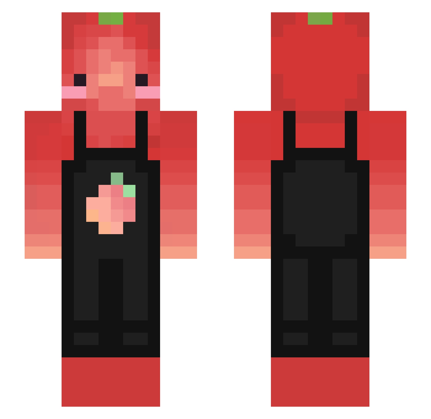 tmaggart Minecraft skin, front and back view