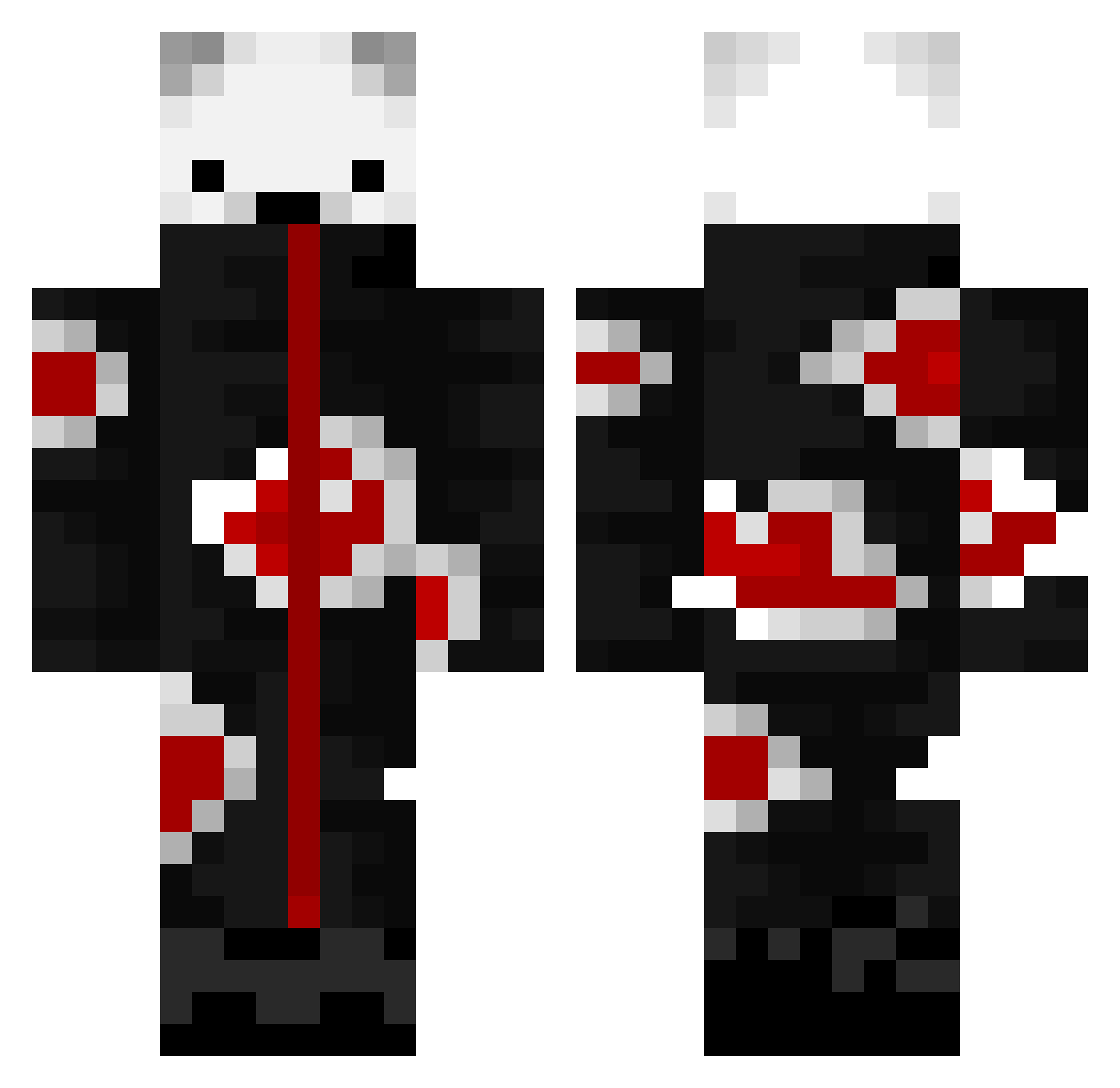 KingShadowNL Minecraft skin, front and back view