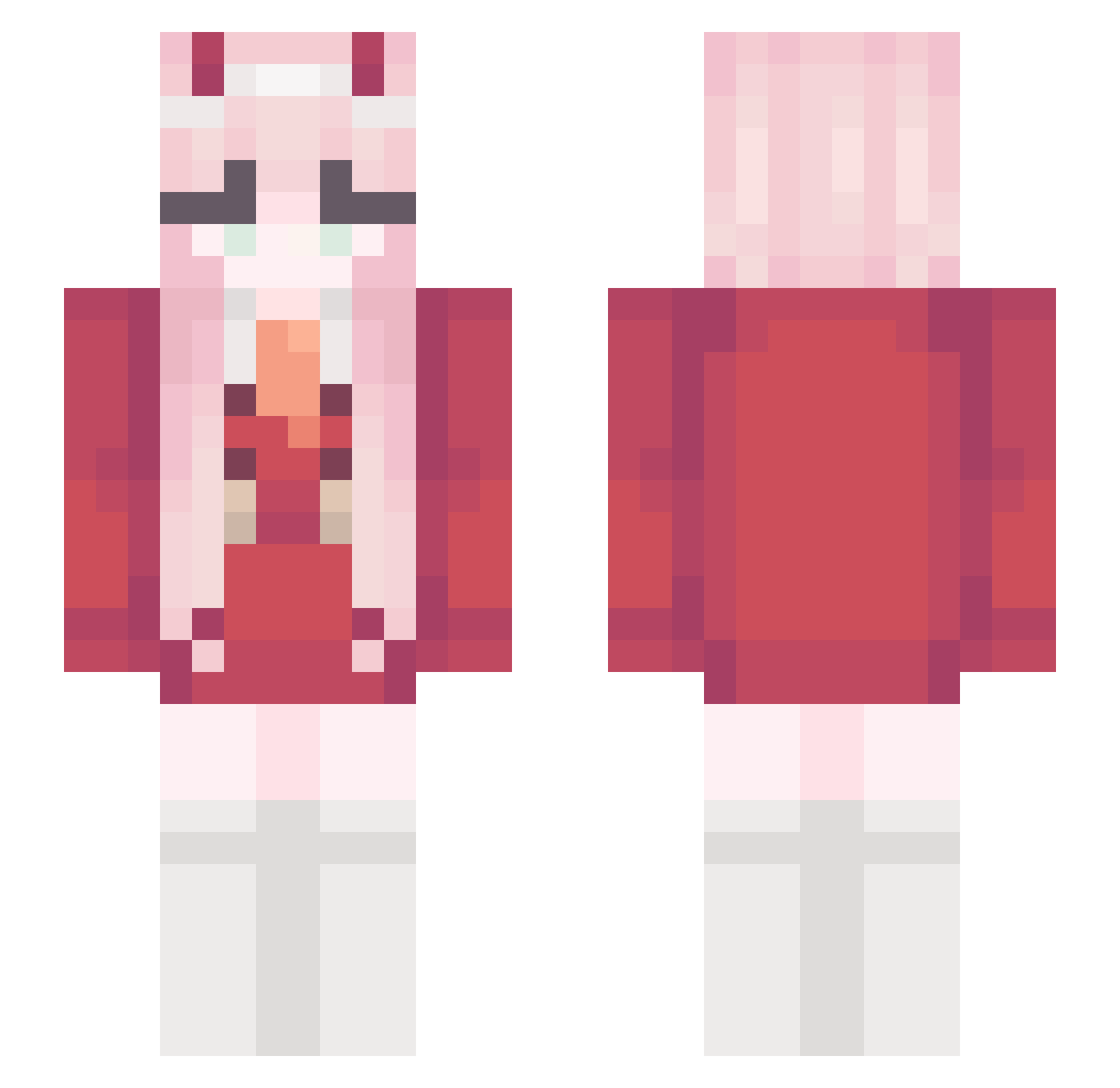 Xx_lobby_xX Minecraft skin, front and back view