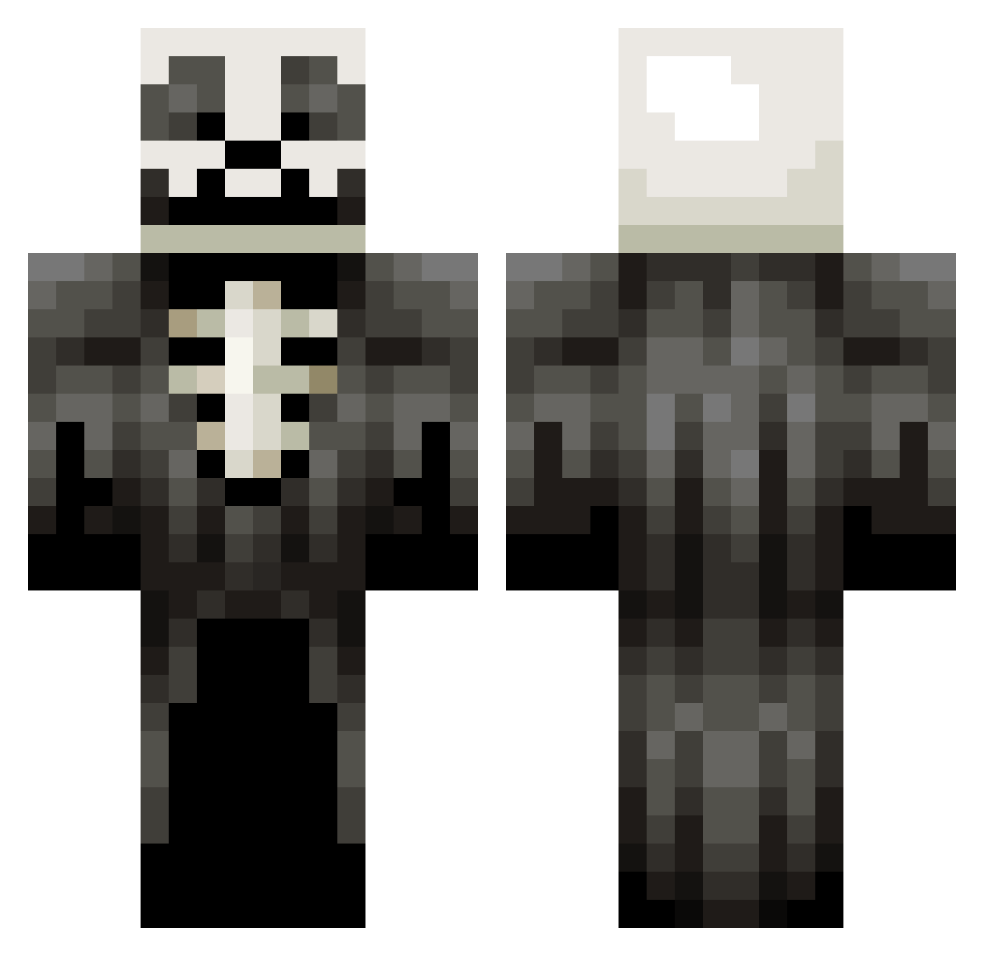 xuv_ Minecraft skin, front and back view