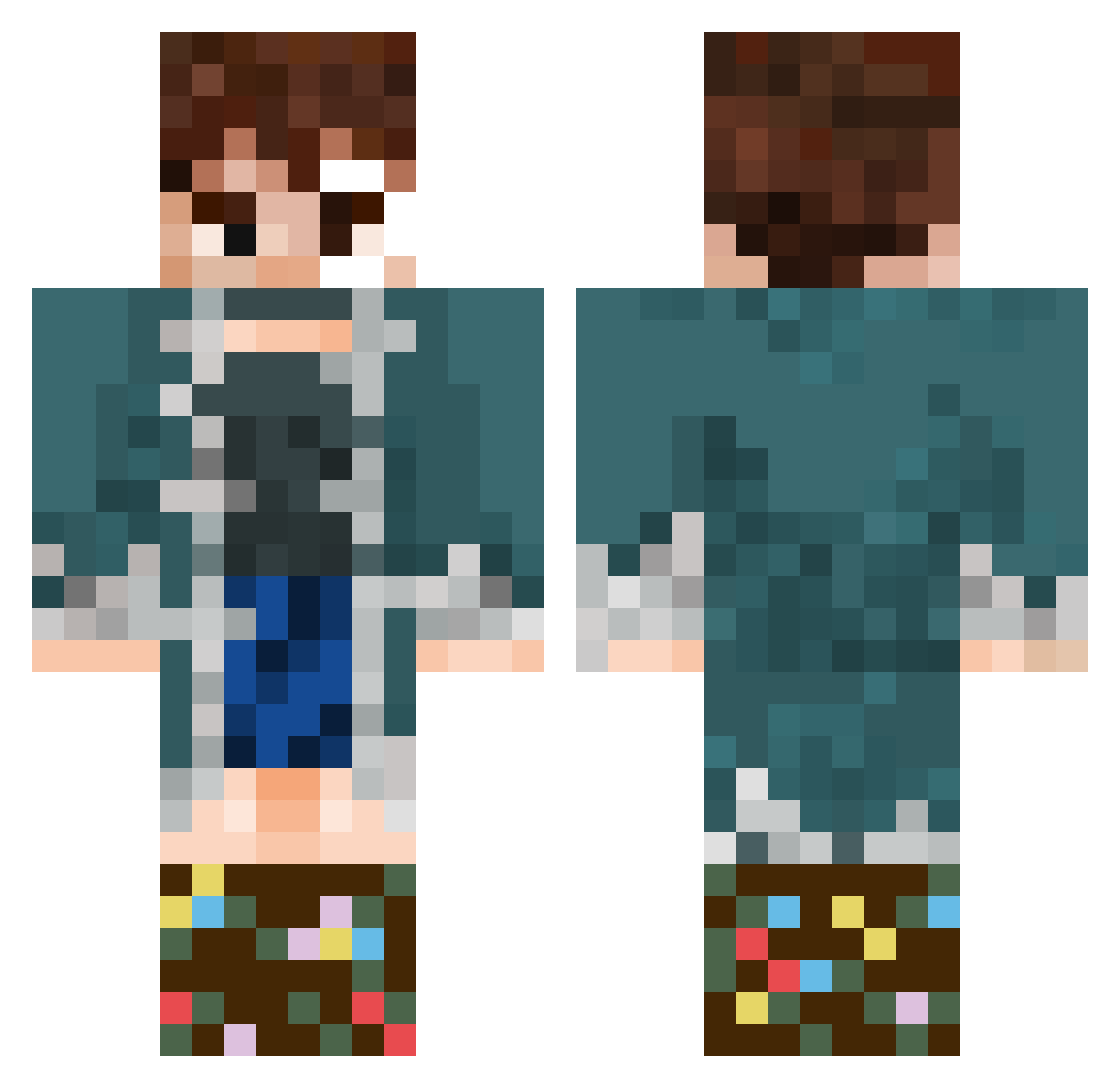 colbyyyyyyyyy Minecraft skin, front and back view