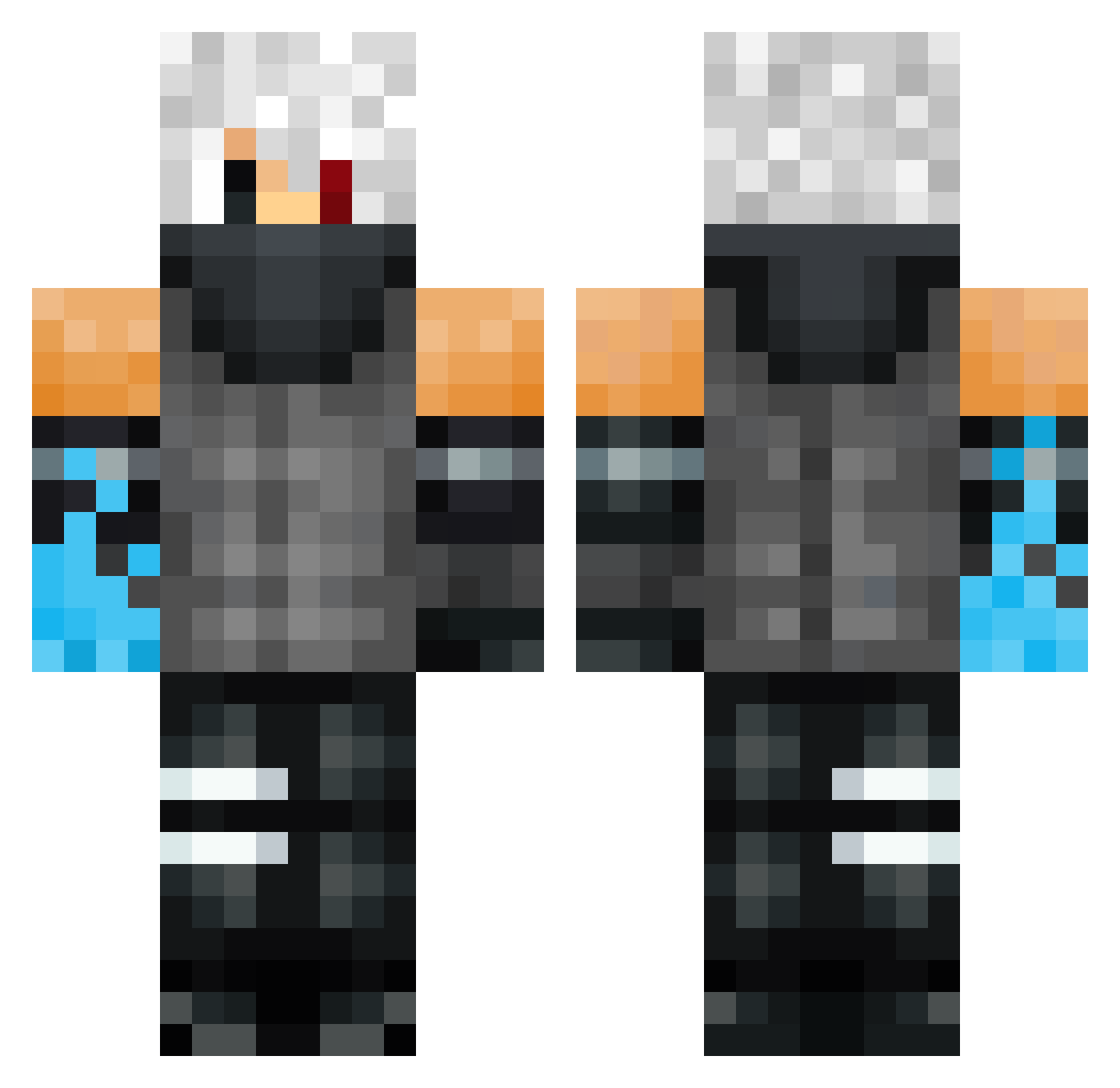 Itra1_ Minecraft skin, front and back view