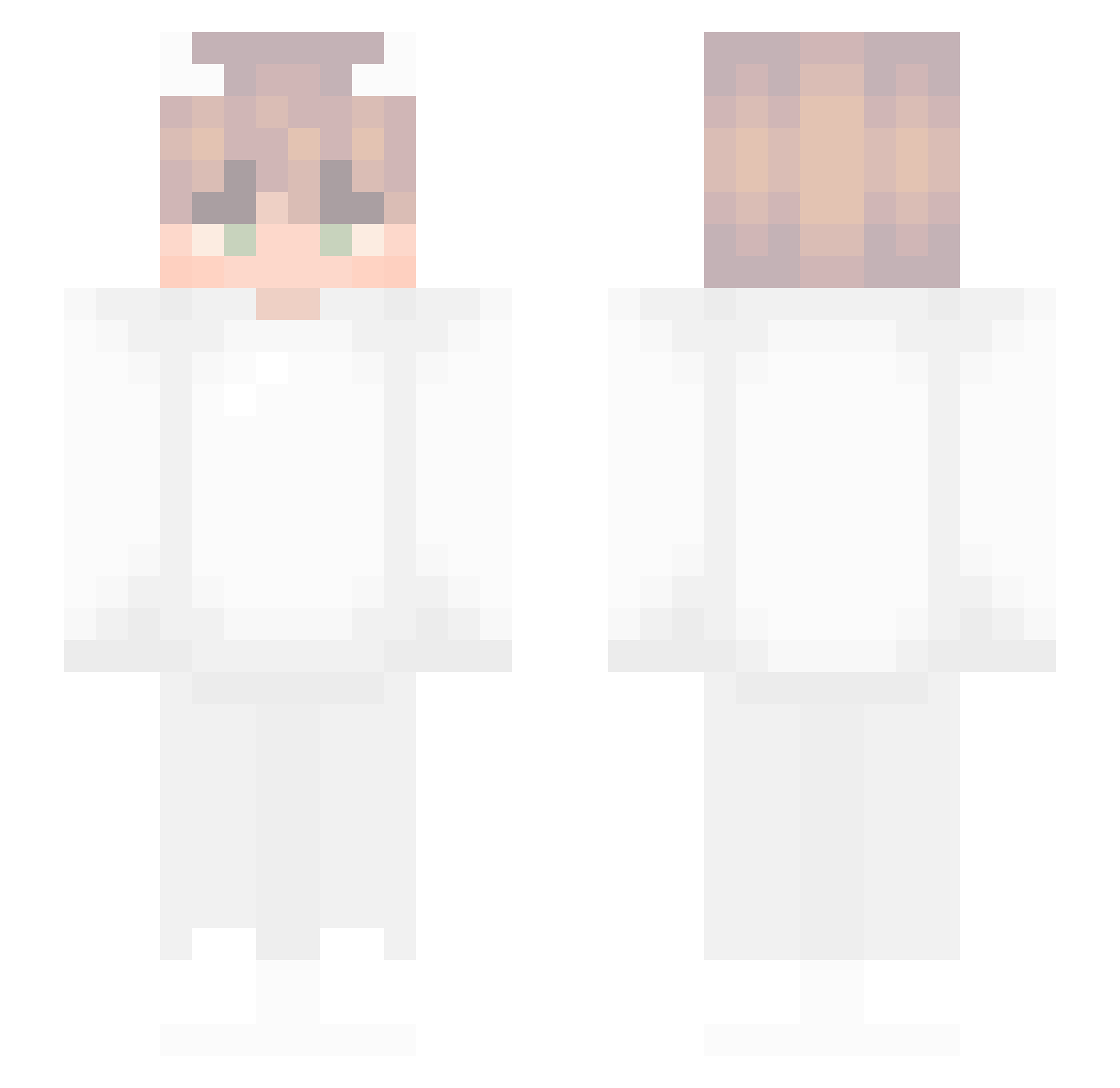 Stonezeit Minecraft skin, front and back view
