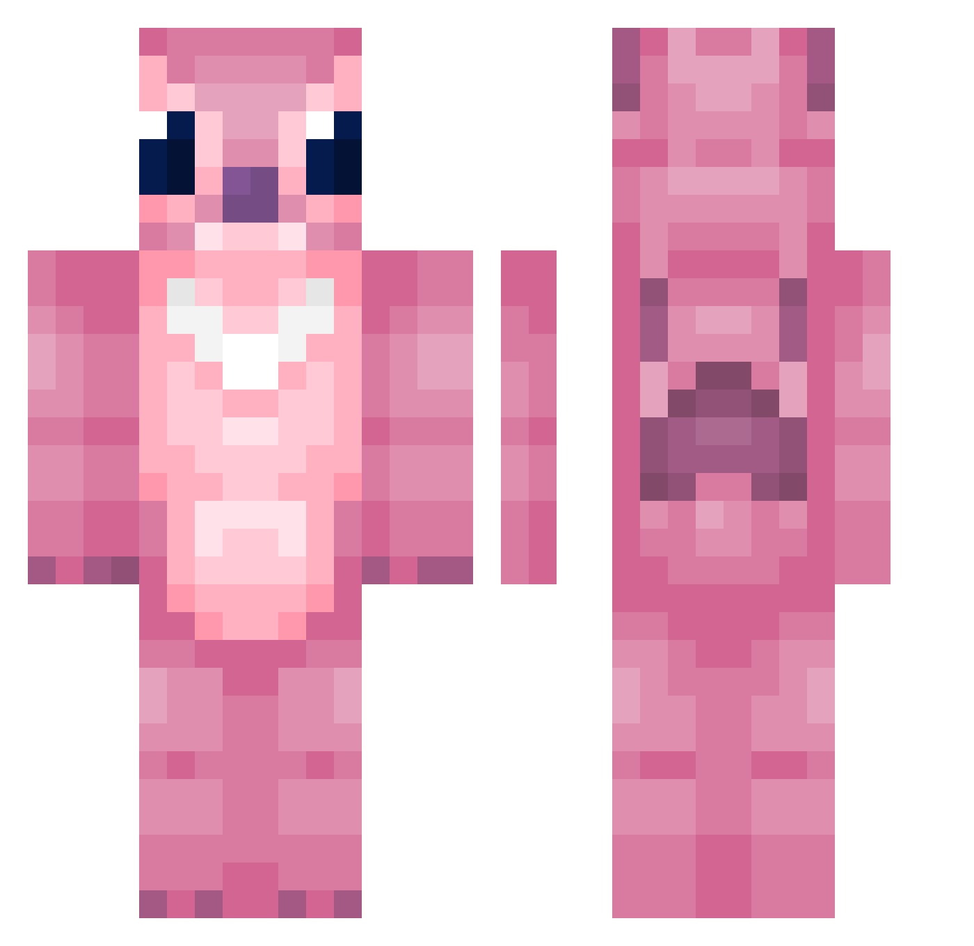 poopiestinkyfart Minecraft skin, front and back view