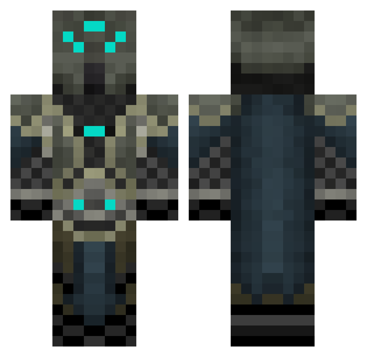 Bartik_Z Minecraft skin, front and back view