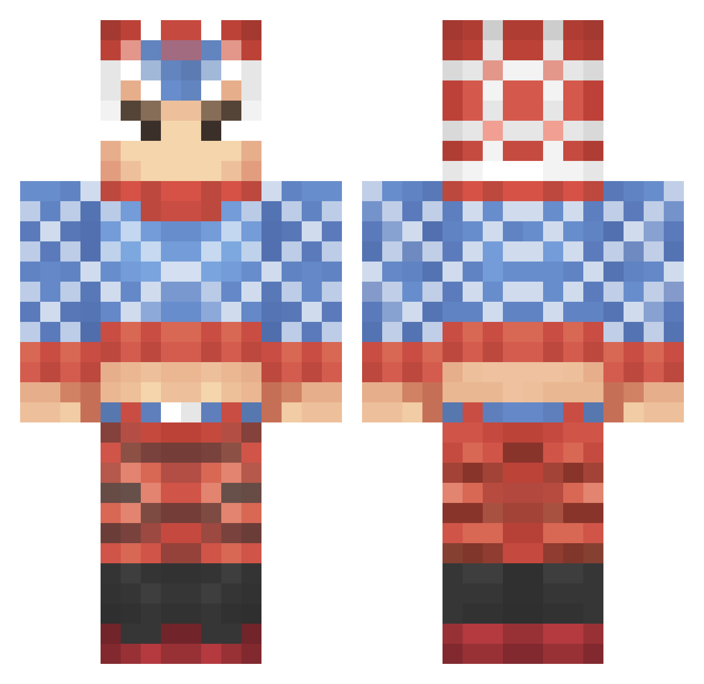 ZoolGrand Minecraft skin, front and back view