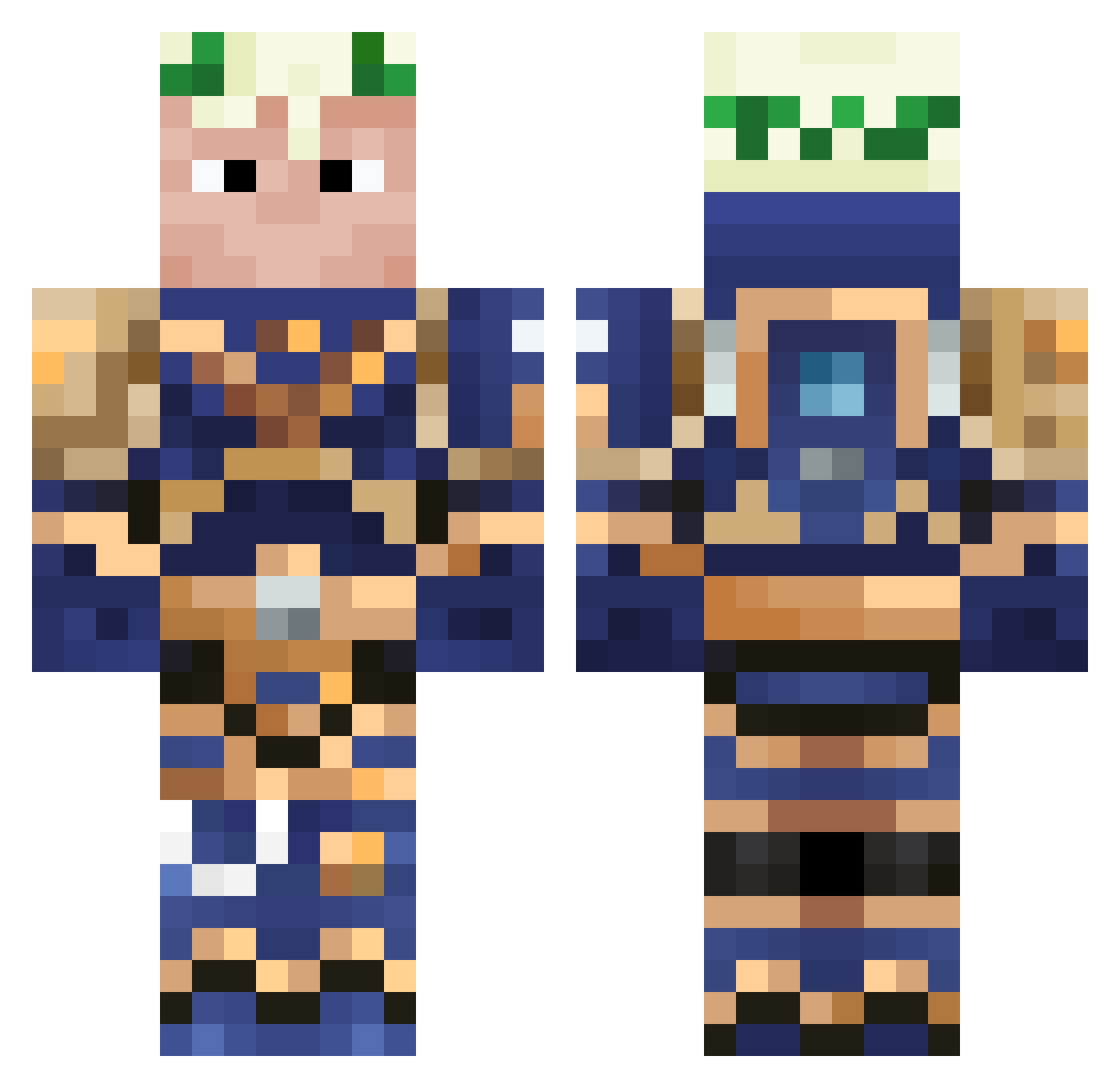 KingOfTheGoon Minecraft skin, front and back view
