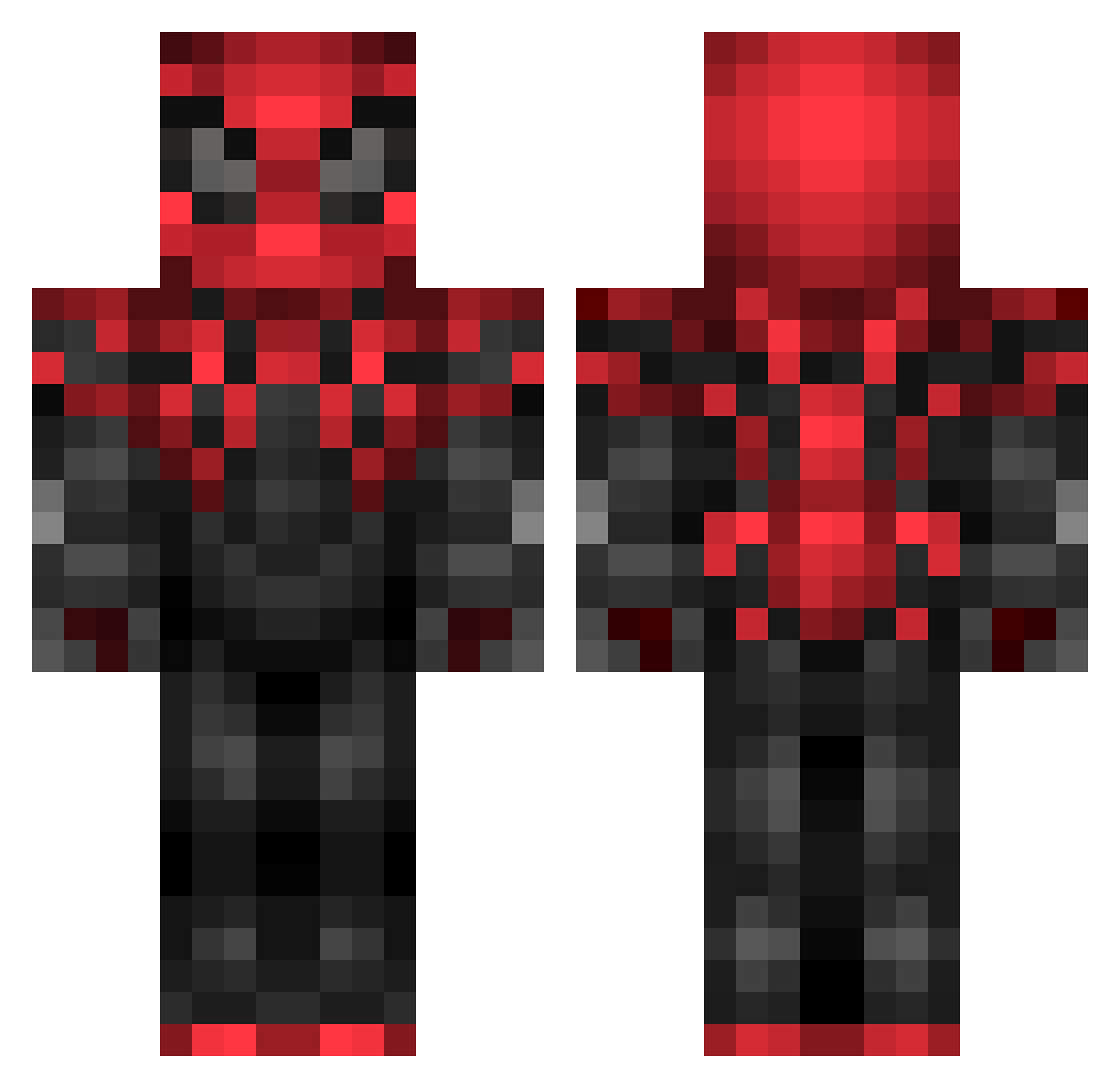 SonGokku1423 Minecraft skin, front and back view