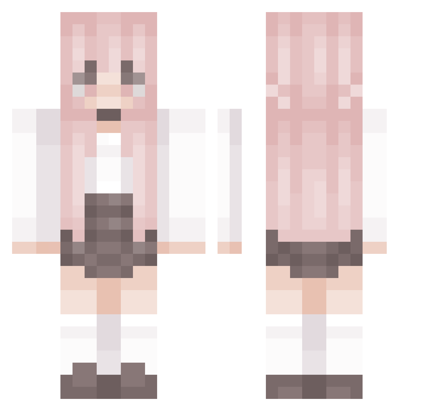 bjgodol Minecraft skin, front and back view