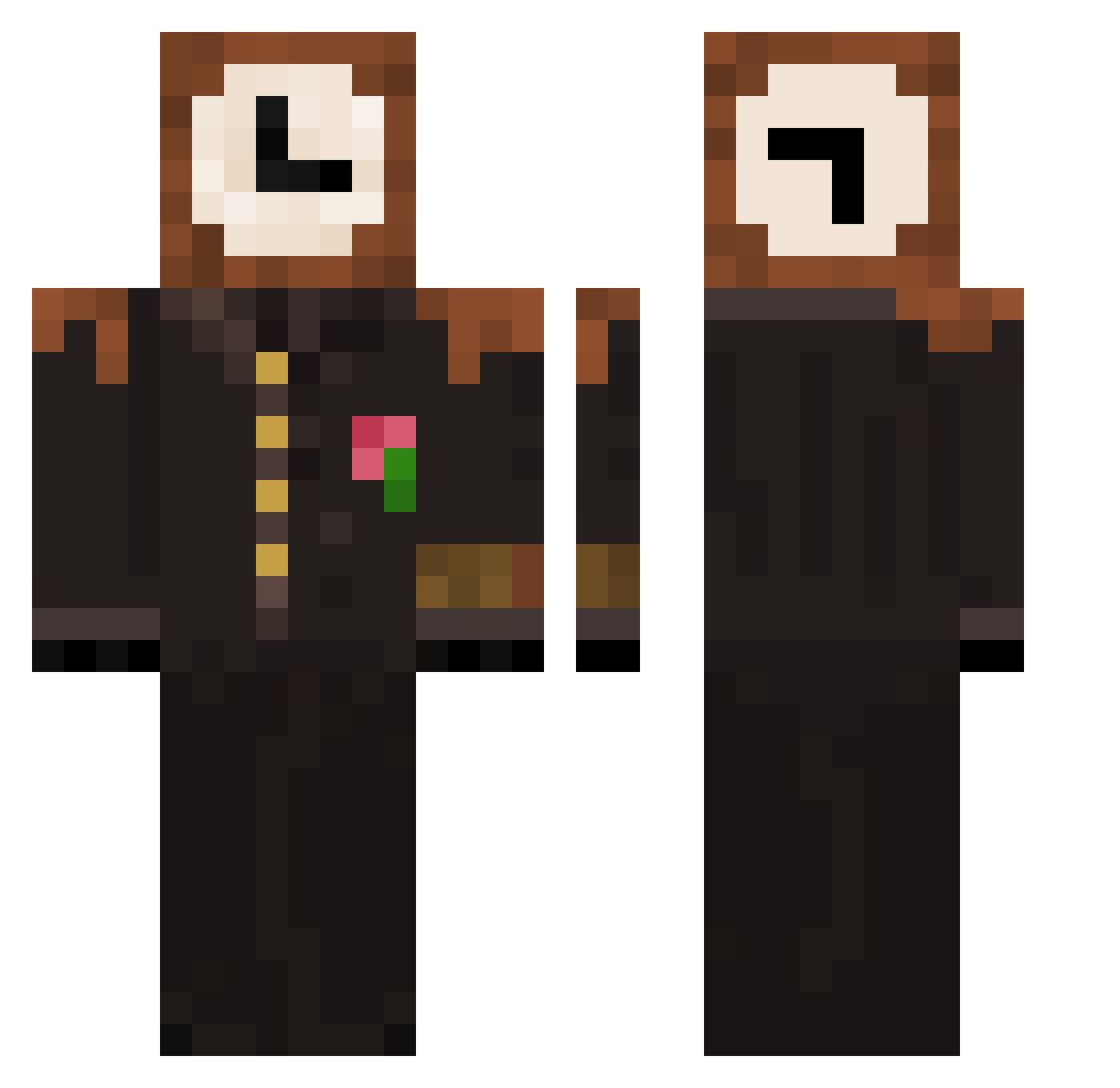 ProudJudge Minecraft skin, front and back view
