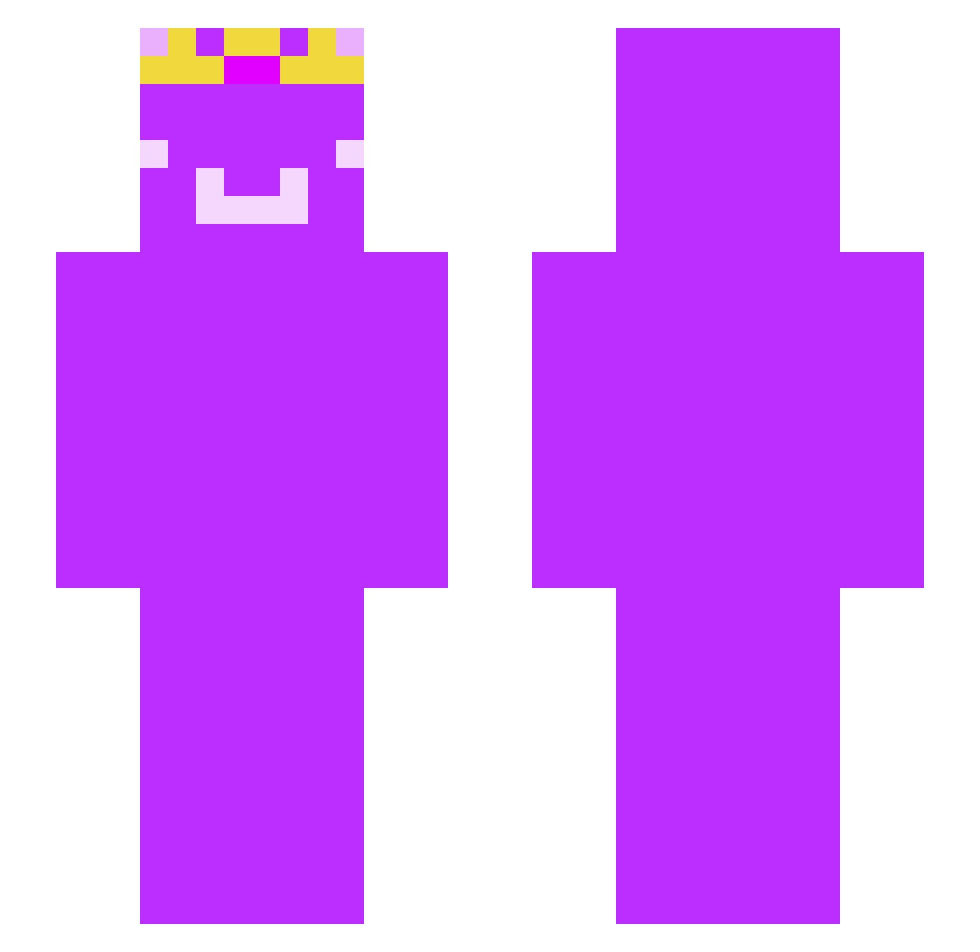 IItsIce Minecraft skin, front and back view