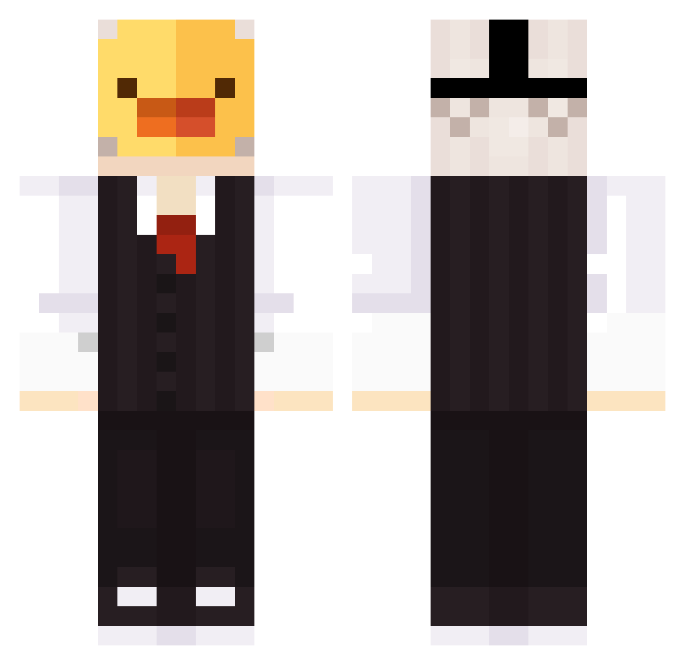 bnekilic17 Minecraft skin, front and back view
