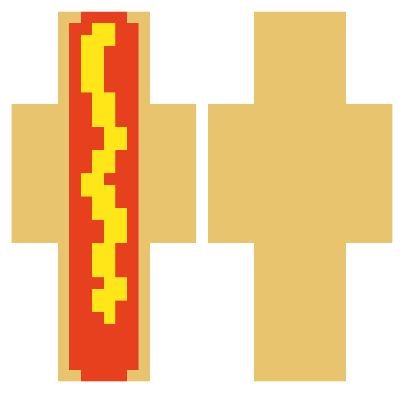 Stinky_Mans Minecraft skin, front and back view